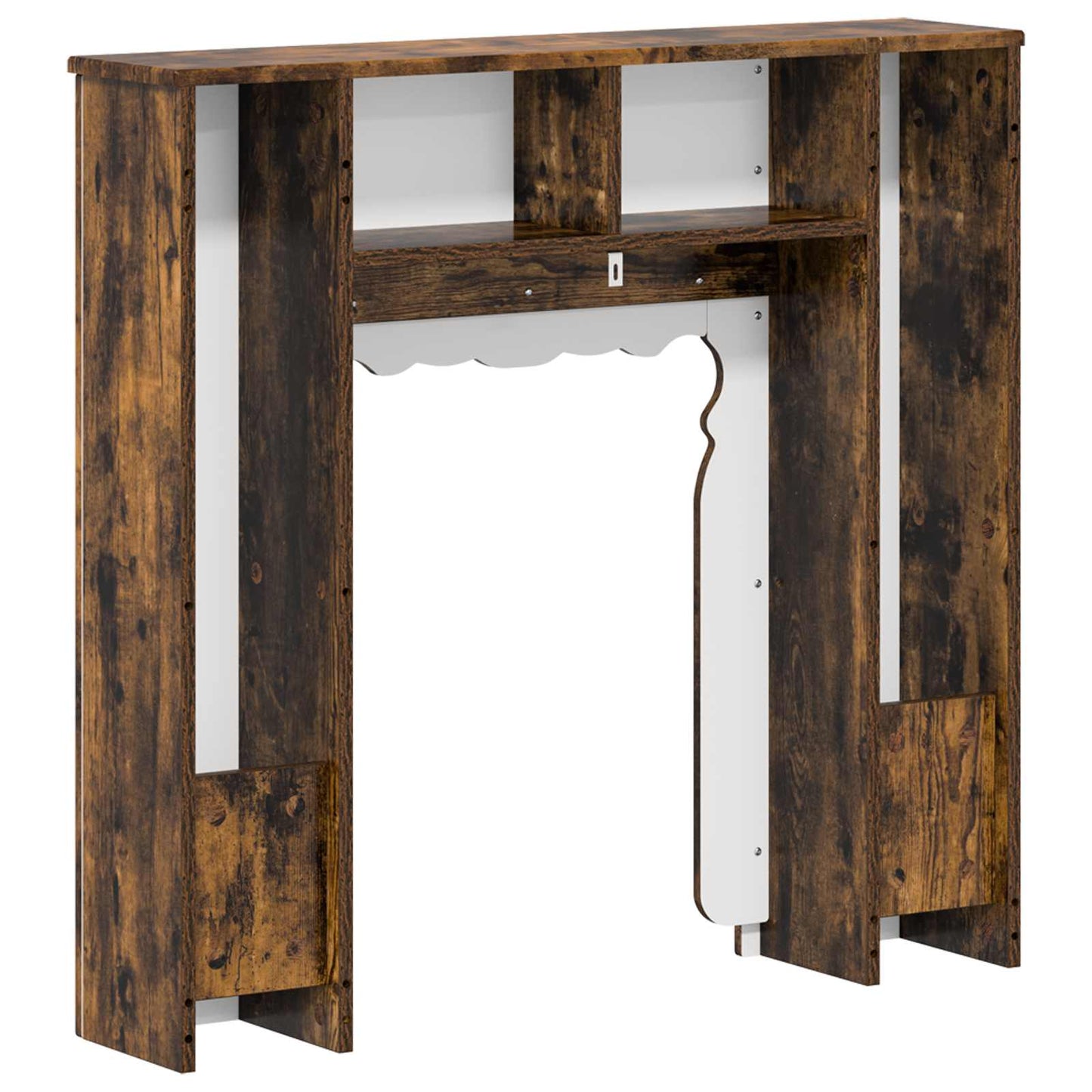 Peisramme Røkt Eik 93 x 20 x 89 cm Konstruert tre