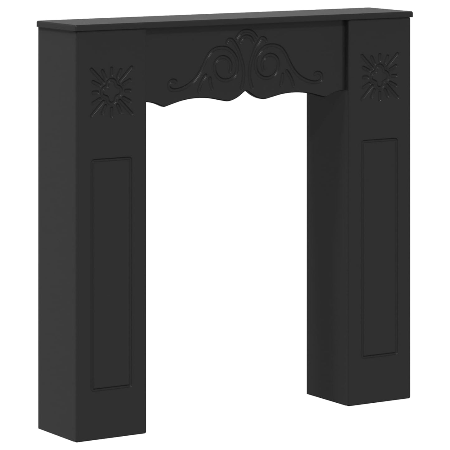 Peisramme Svart 102 x 20 x 102 cm Konstruert tre