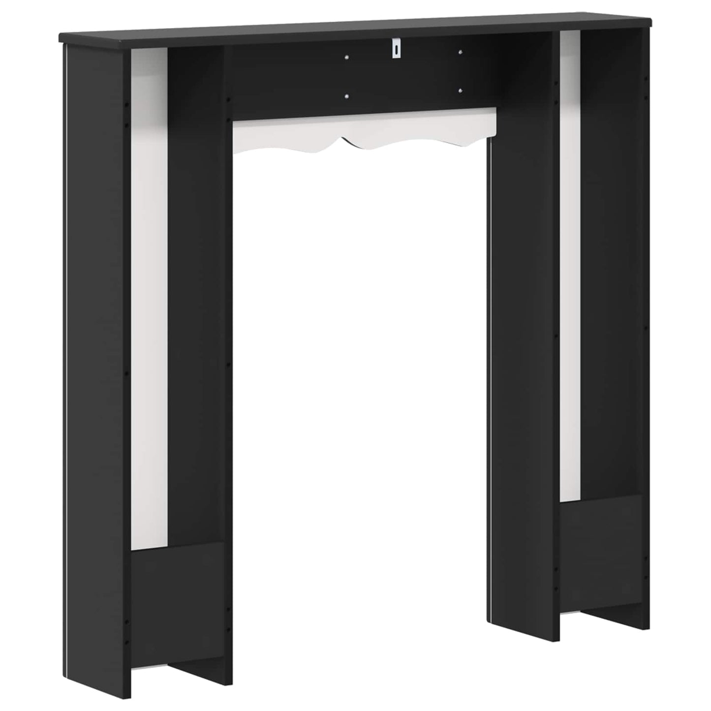 Peisramme Svart 102 x 20 x 102 cm Konstruert tre