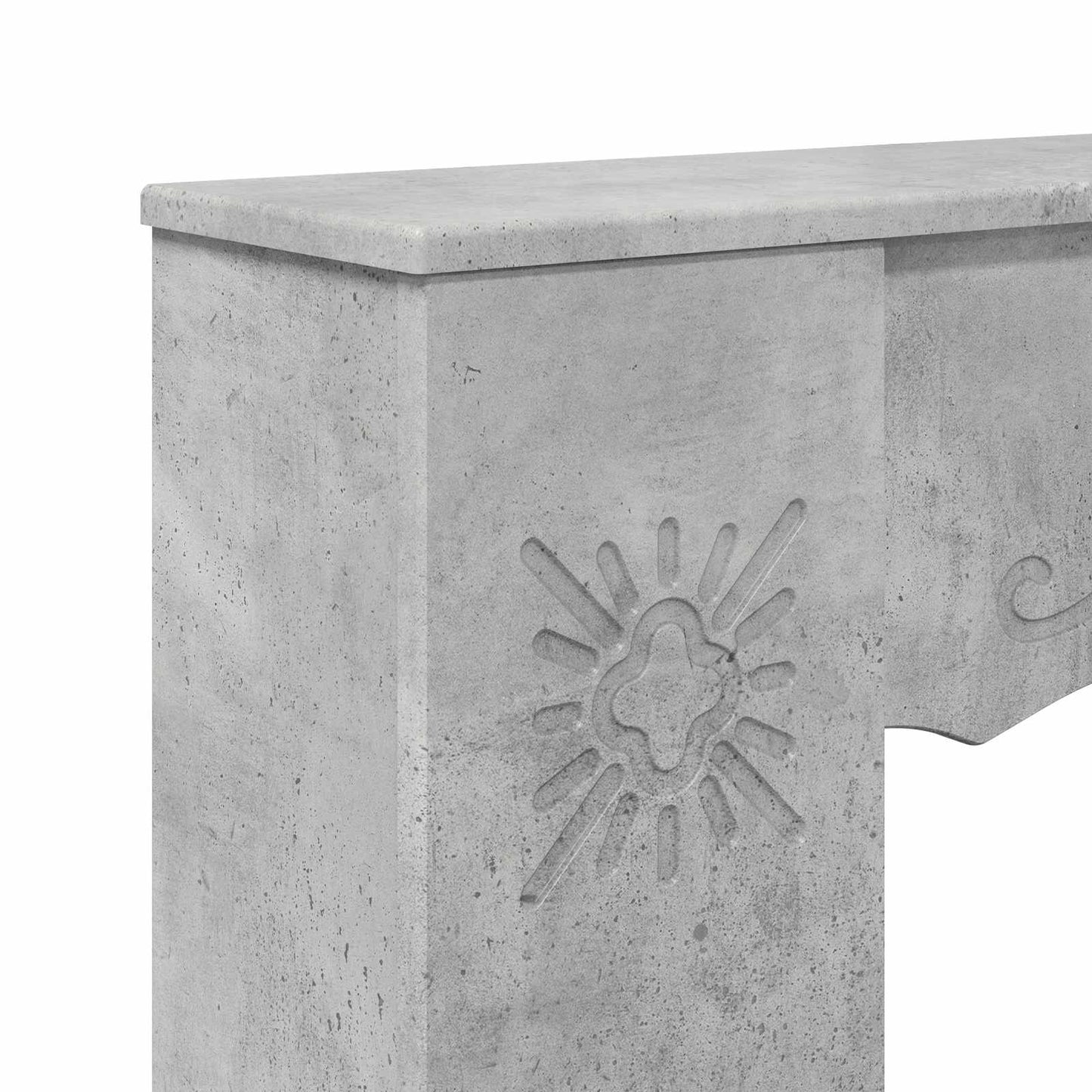 Peisramme Betonggrå 102 x 20 x 102 cm Konstruert tre