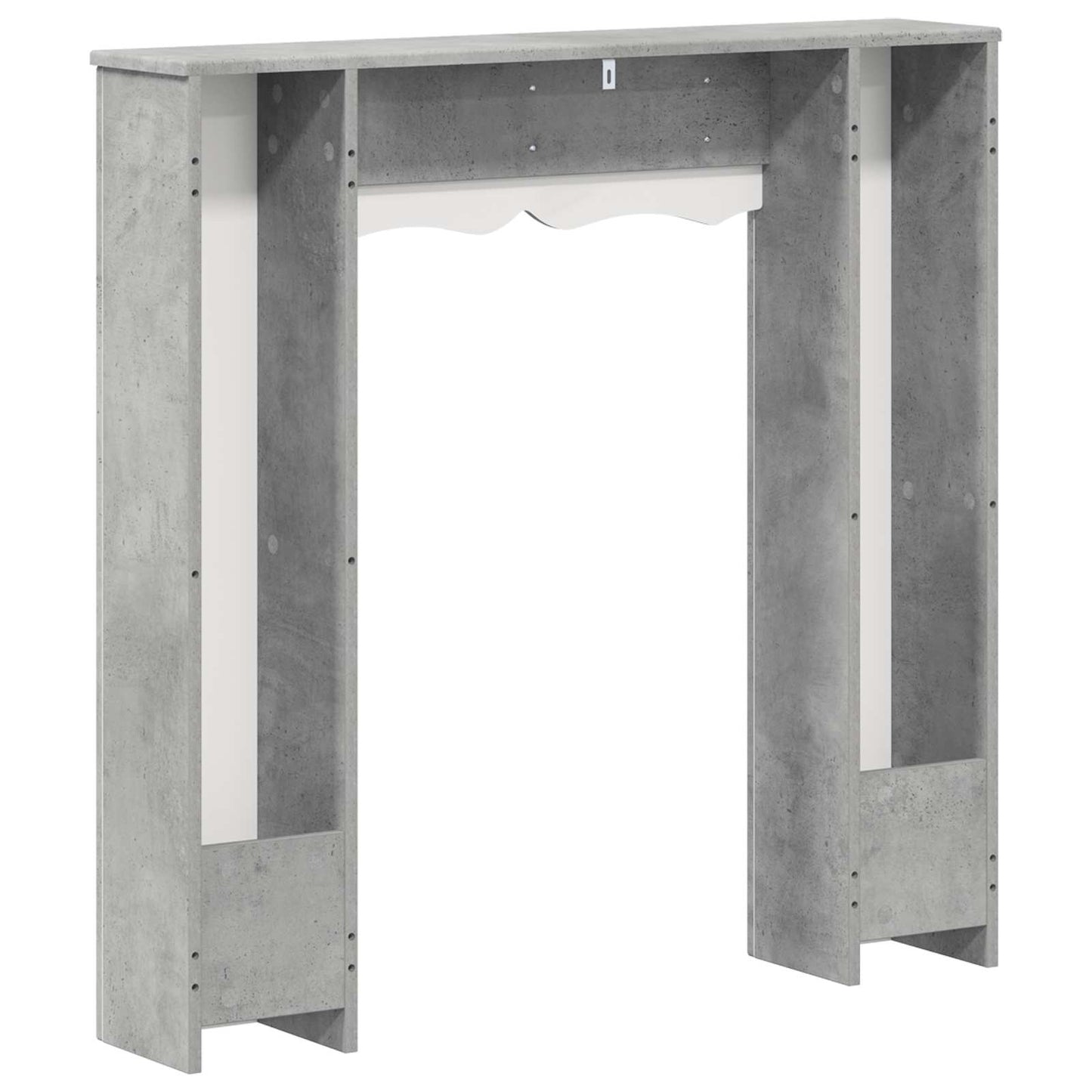 Peisramme Betonggrå 102 x 20 x 102 cm Konstruert tre