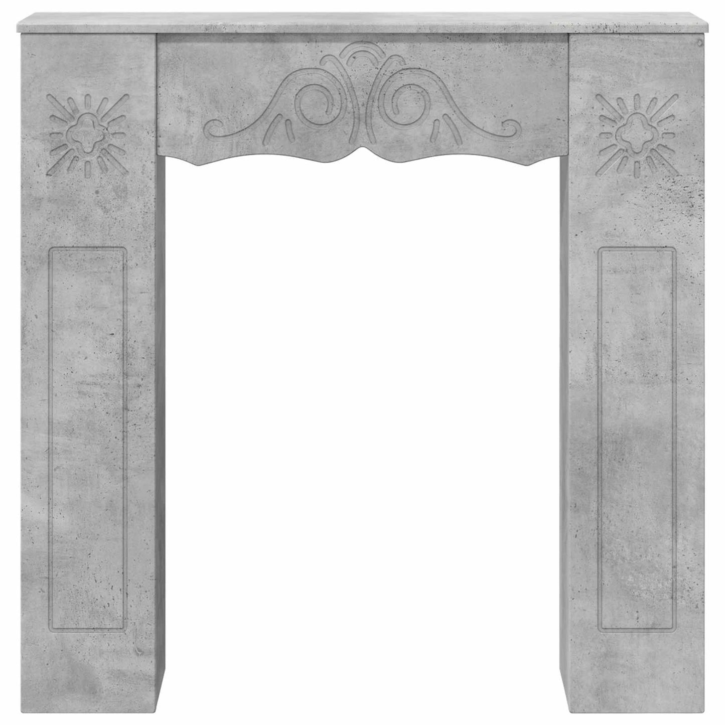 Peisramme Betonggrå 102 x 20 x 102 cm Konstruert tre