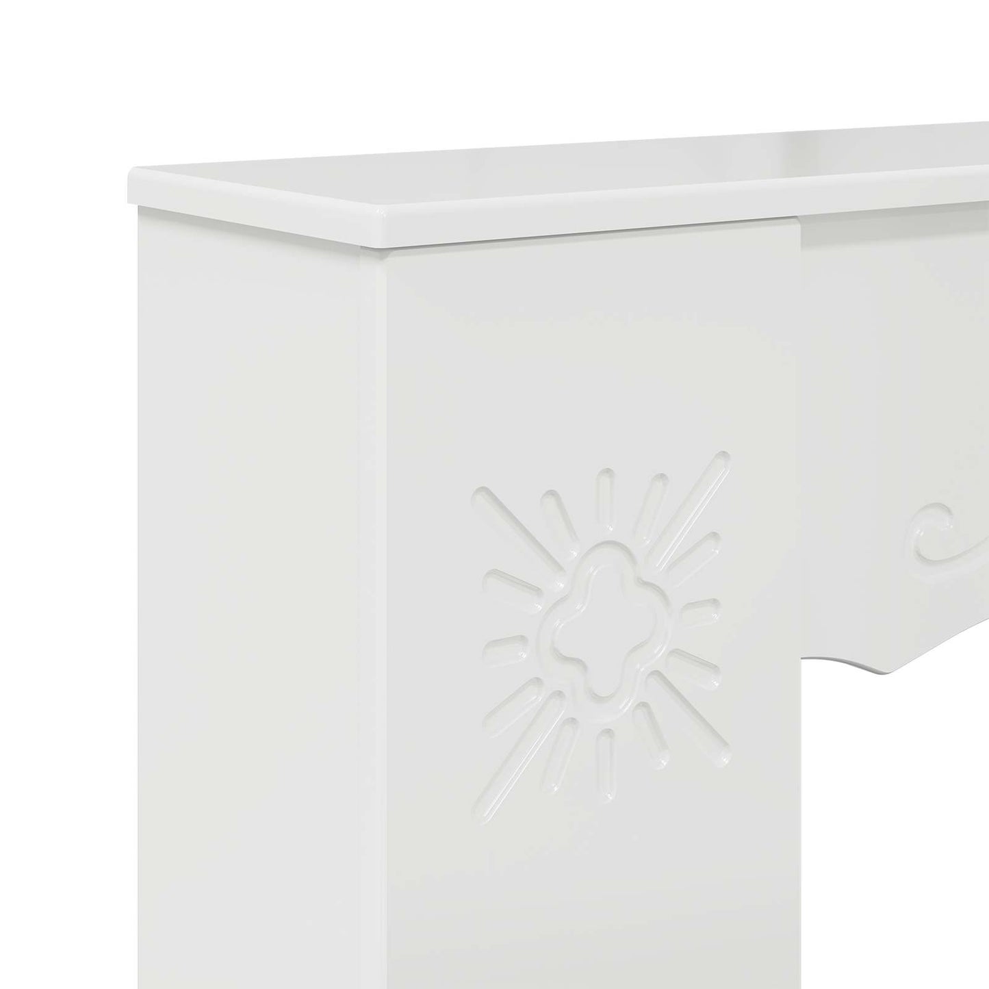 Peisramme Glanset Hvit 102 x 20 x 102 cm Konstruert tre