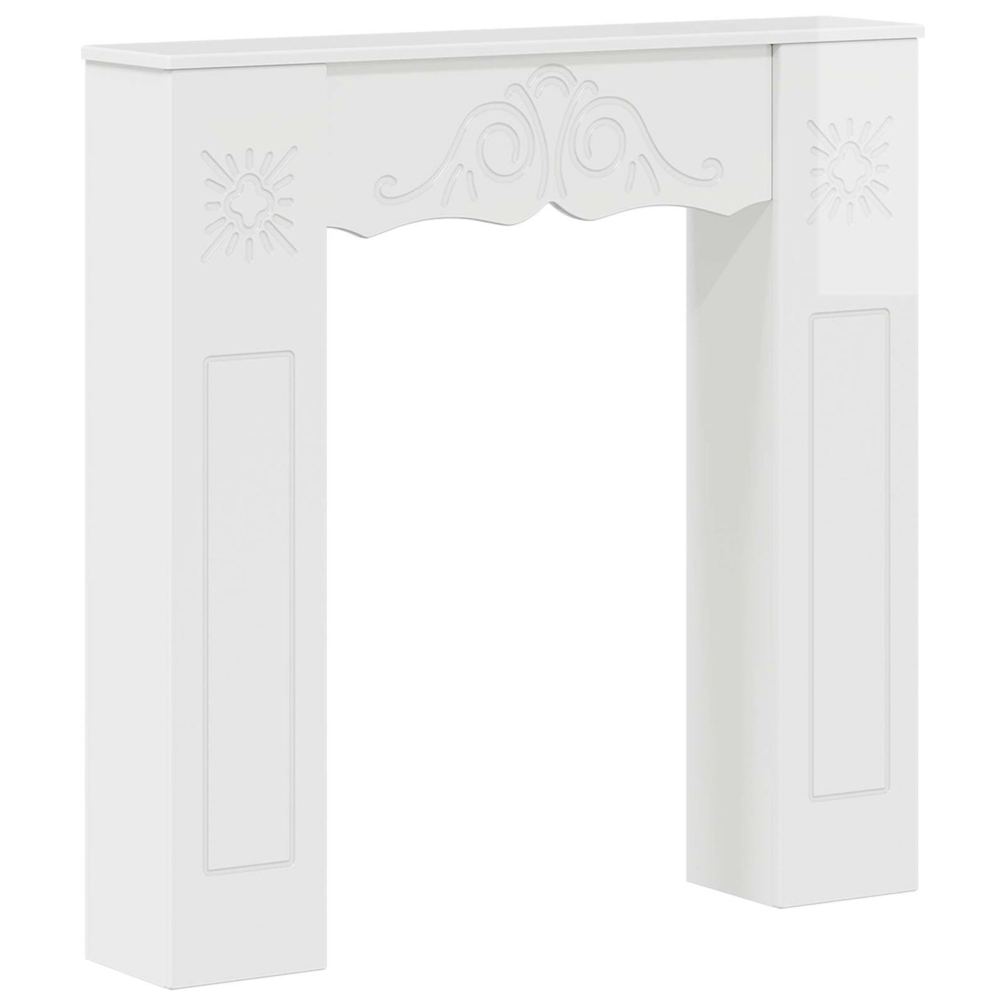 Peisramme Glanset Hvit 102 x 20 x 102 cm Konstruert tre