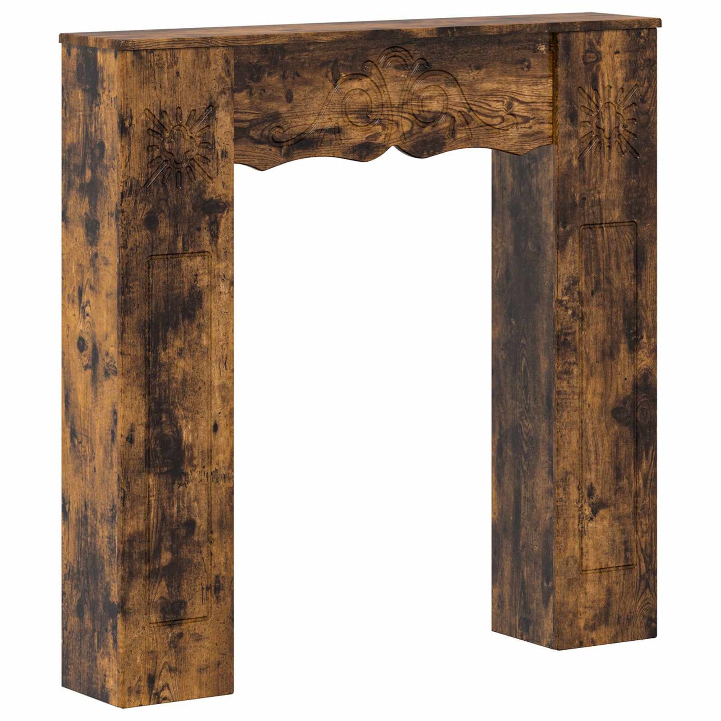 Peisramme Røkt Eik 102 x 20 x 102 cm Konstruert tre