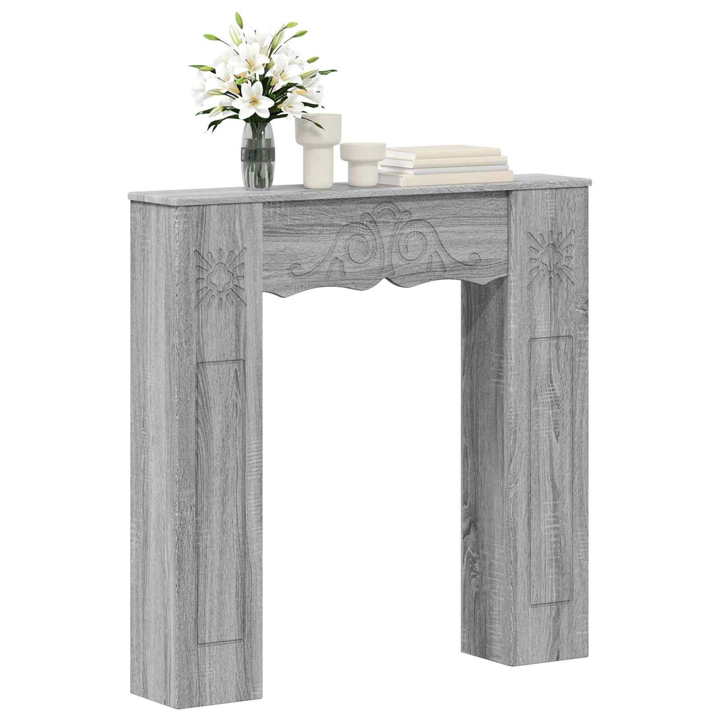 Peisramme Grå Sonoma 102 x 20 x 102 cm Konstruert tre