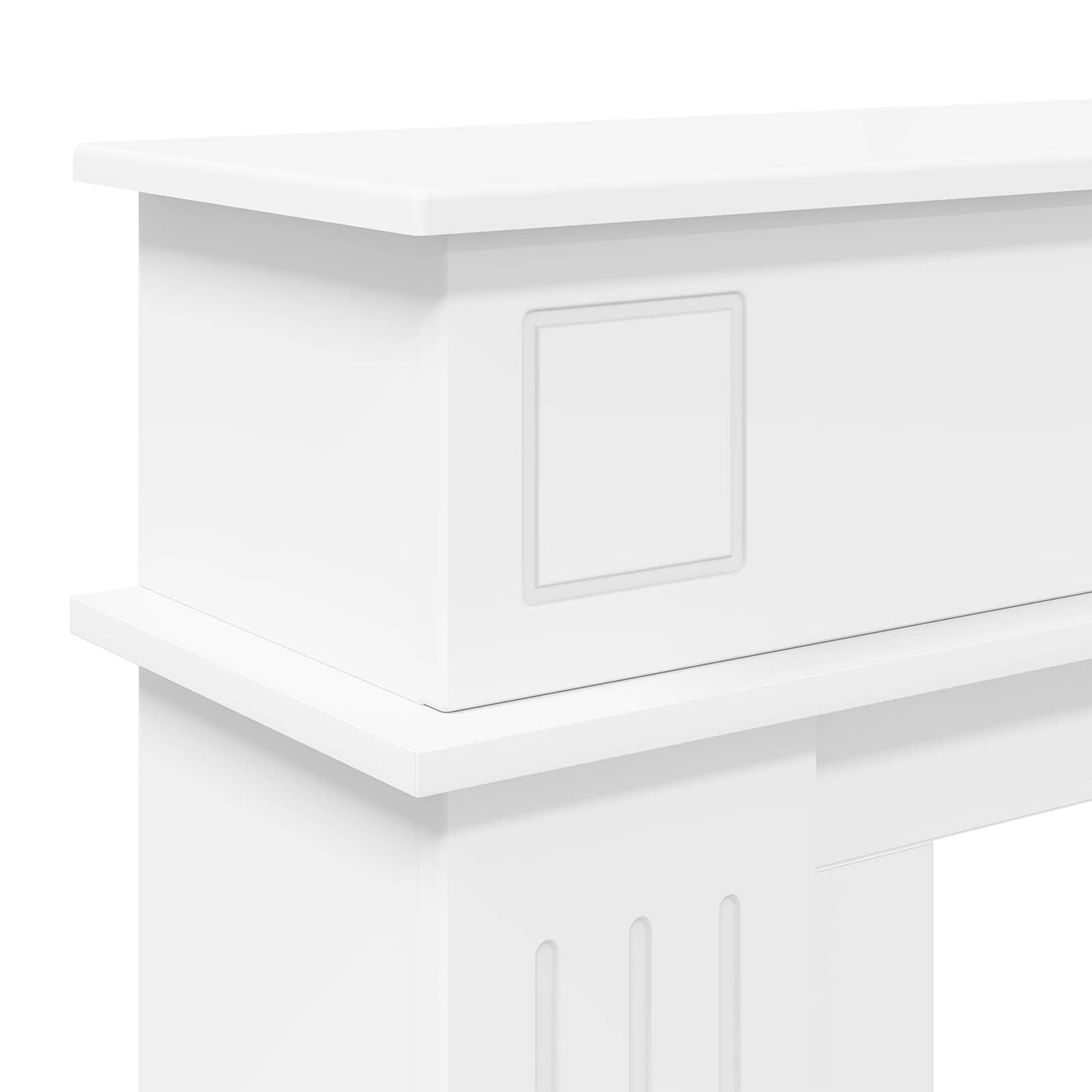 Peisramme Hvit 102 x 26 x 100 cm Konstruert tre