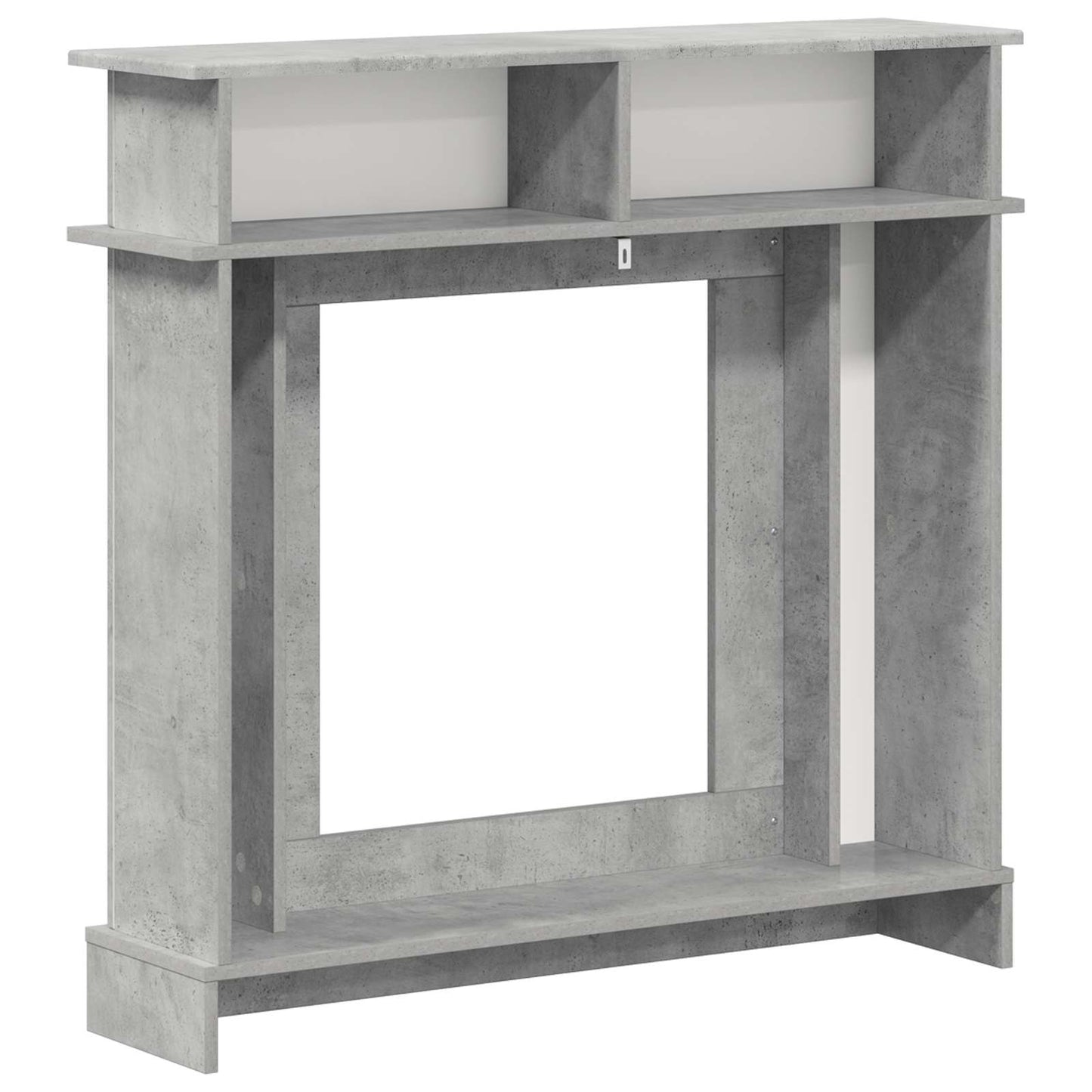 Peisramme Betonggrå 102 x 26 x 100 cm Konstruert tre