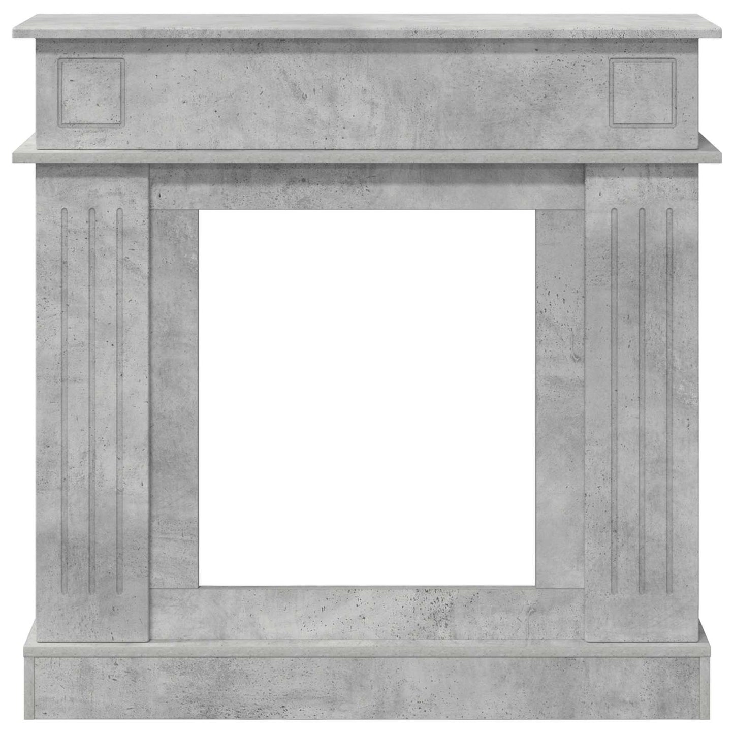 Peisramme Betonggrå 102 x 26 x 100 cm Konstruert tre