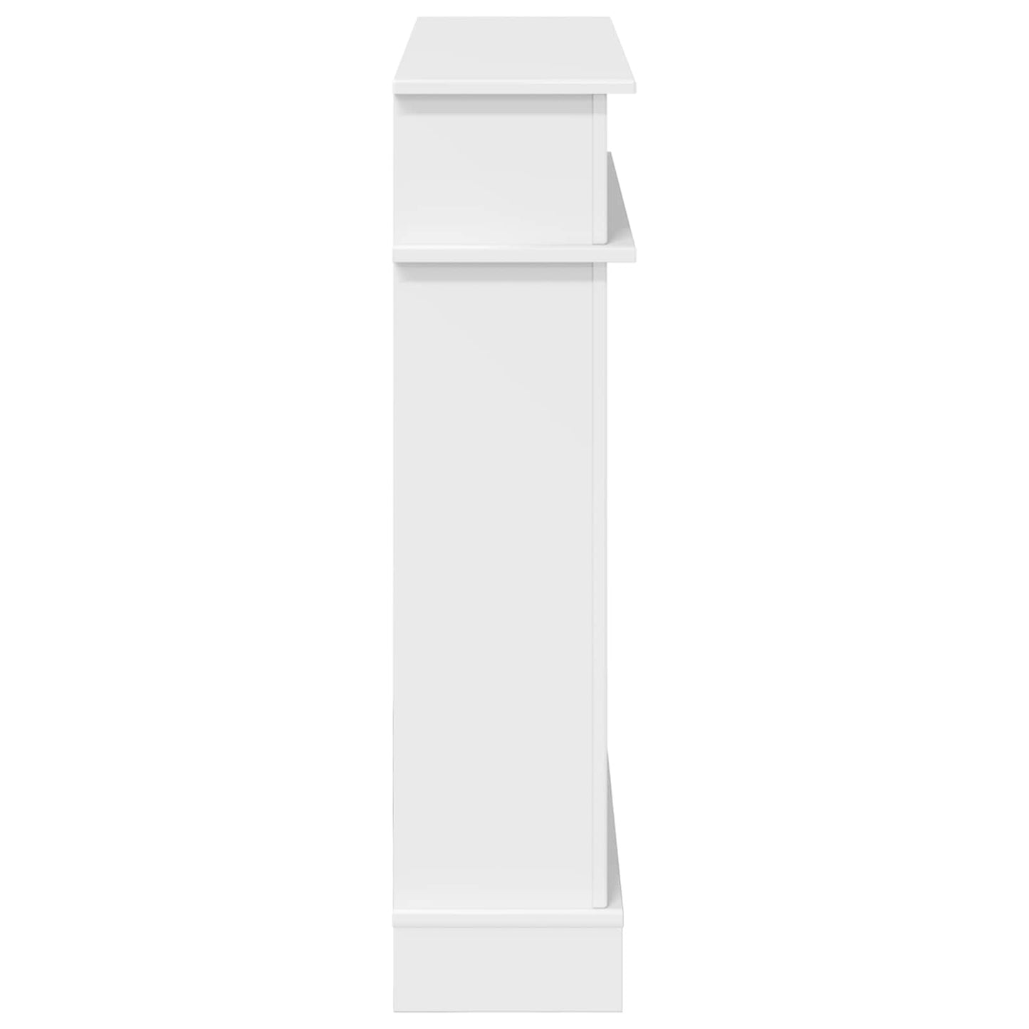 Peisramme Glanset Hvit 102 x 26 x 100 cm Konstruert tre