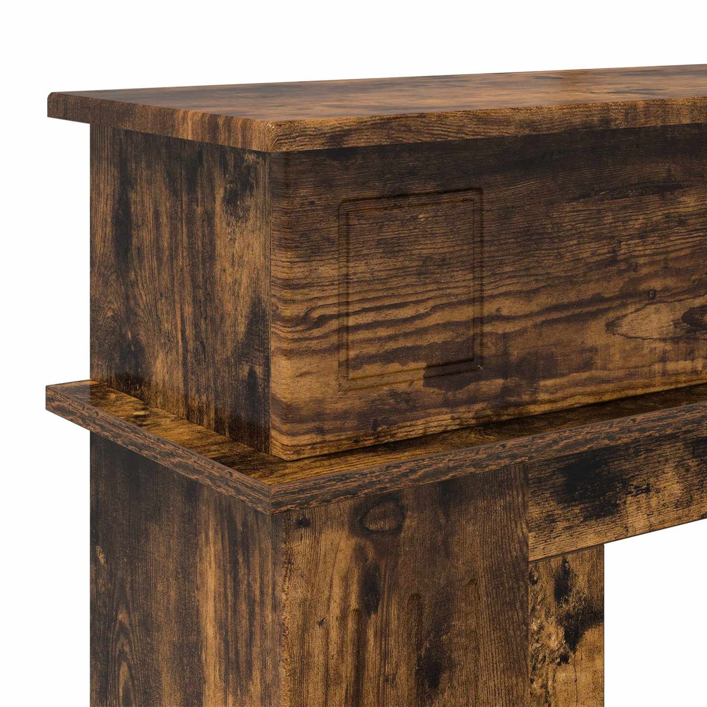 Peisramme Røkt Eik 102 x 26 x 100 cm Konstruert tre
