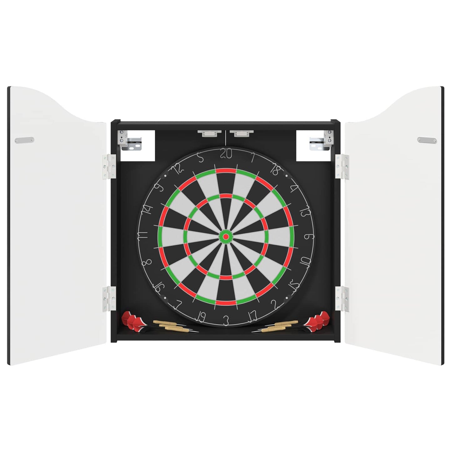 Dartbrettskap Svart 56 x 12 x 63 cm Konstruert tre