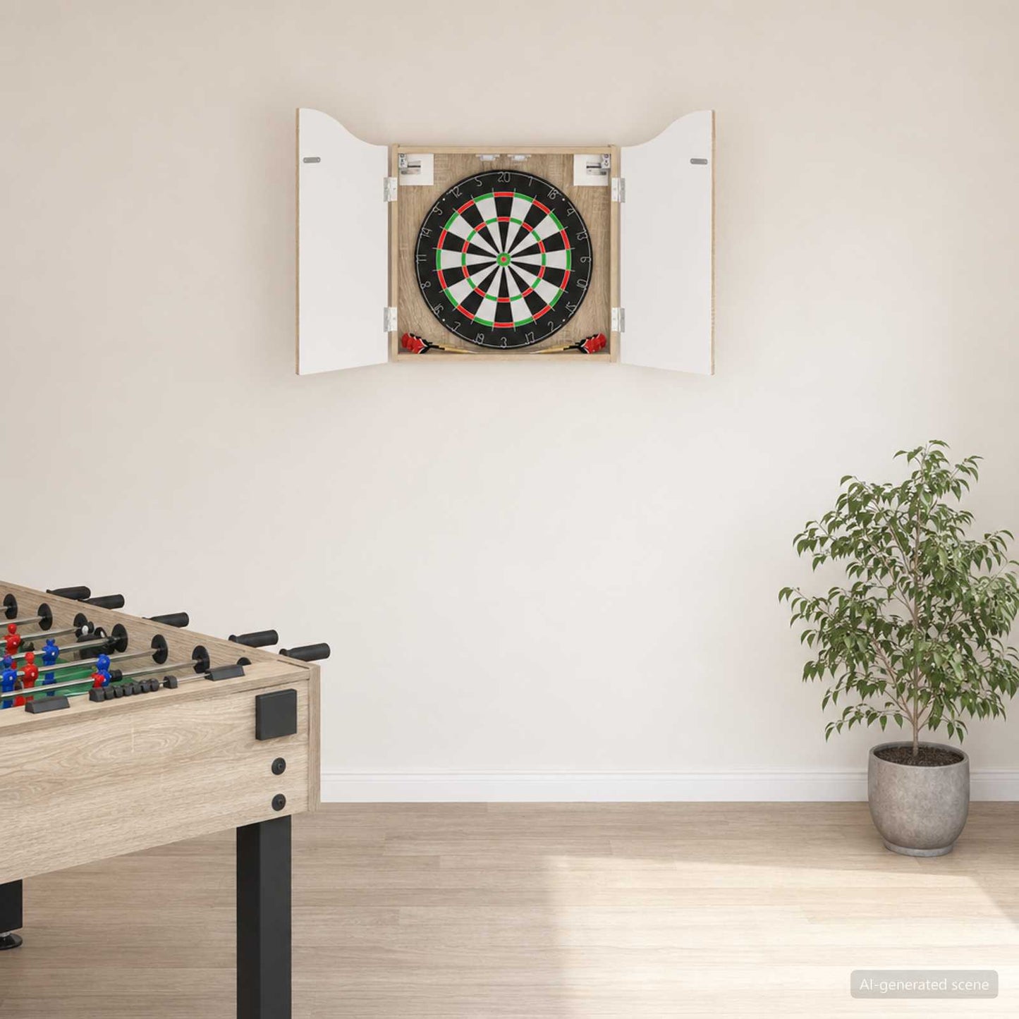 Dartbrettskap Sonoma eik 56 x 12 x 63 cm Konstruert tre