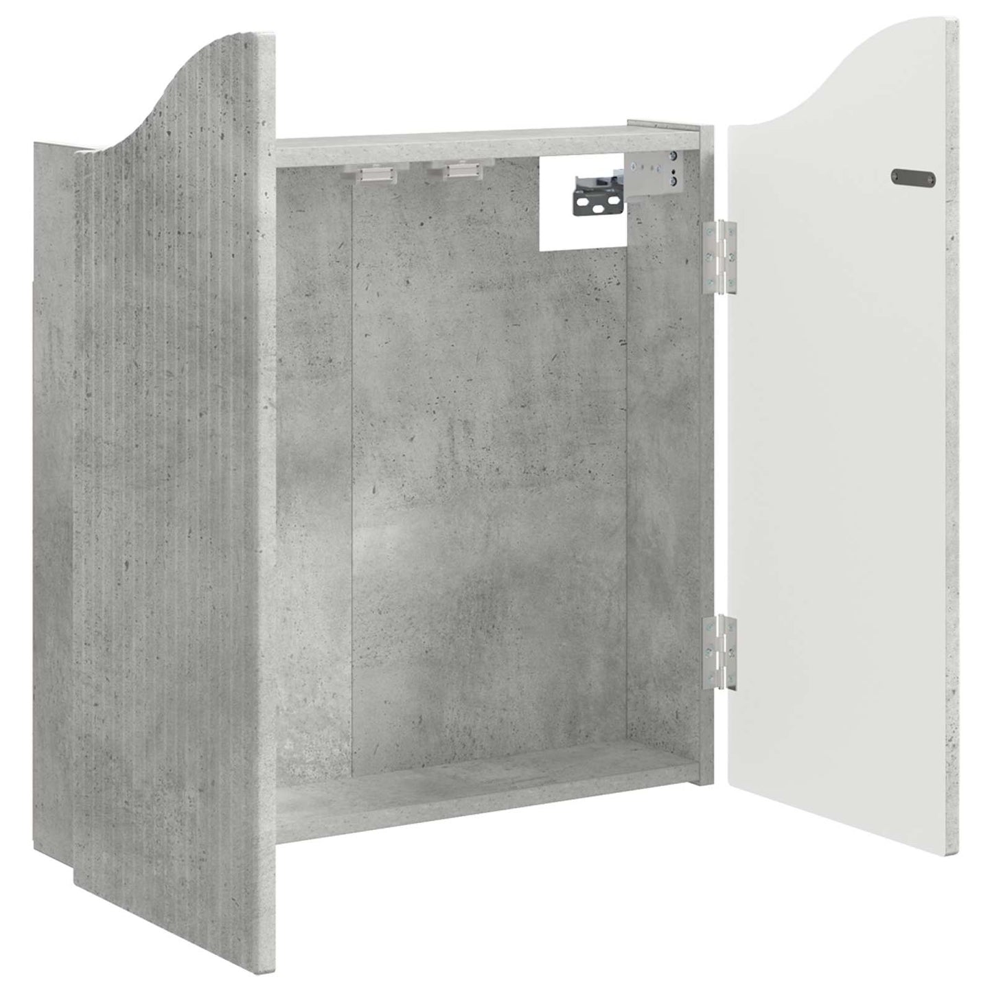 Dartbrettskap Betonggrå 56 x 12 x 63 cm Konstruert tre