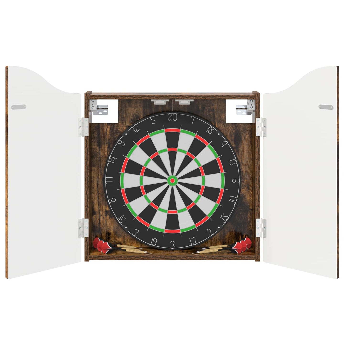 Dartbrettskap Røkt Eik 56 x 12 x 63 cm Konstruert tre