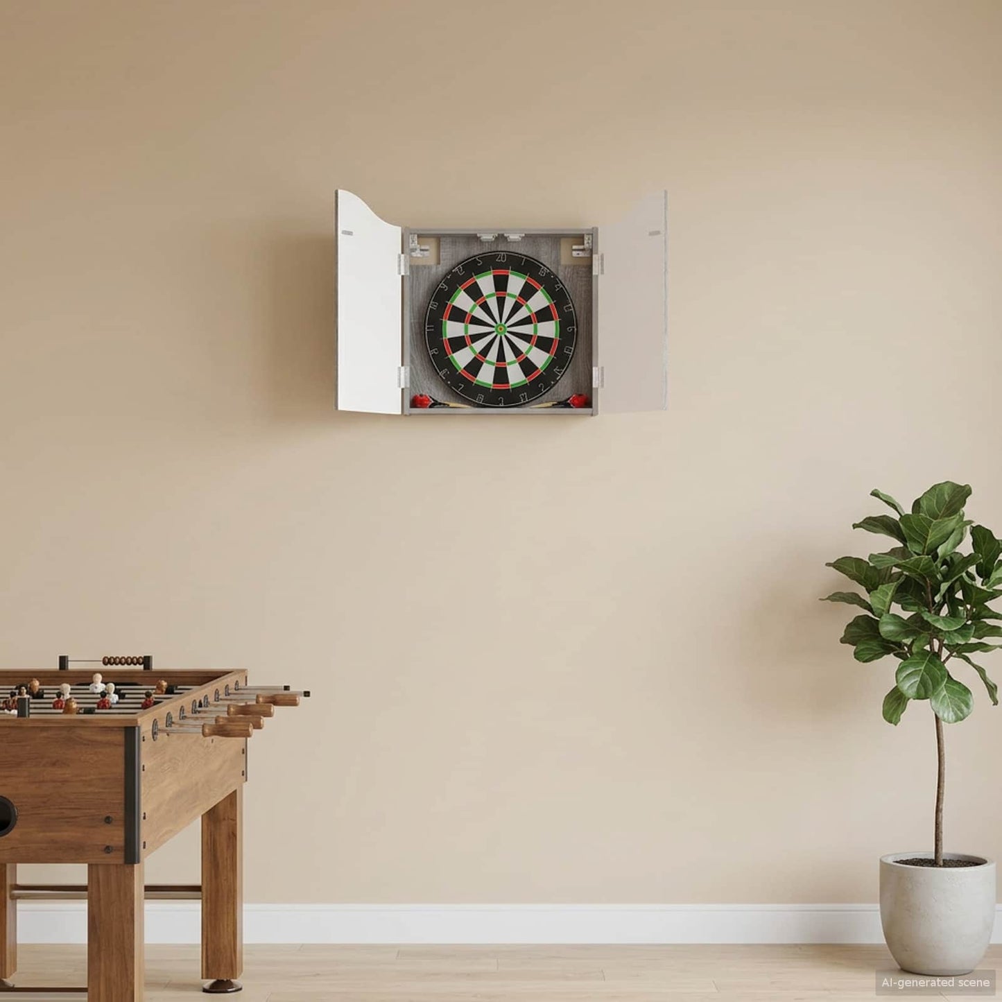 Dartbrettskap Grå Sonoma 56 x 12 x 63 cm Konstruert tre