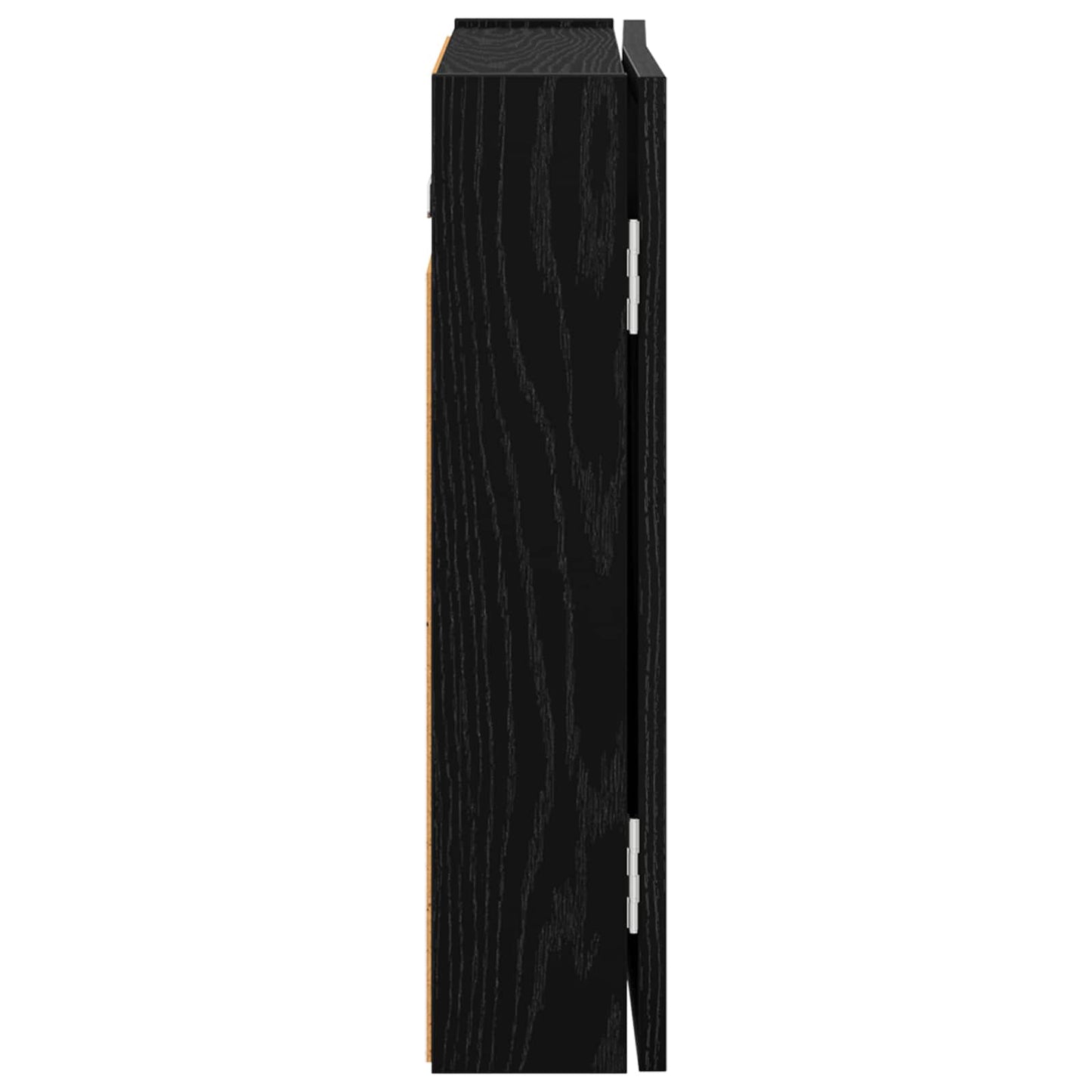 Dartbrettskap Svart eik 56 x 12 x 53,5 cm Konstruert tre