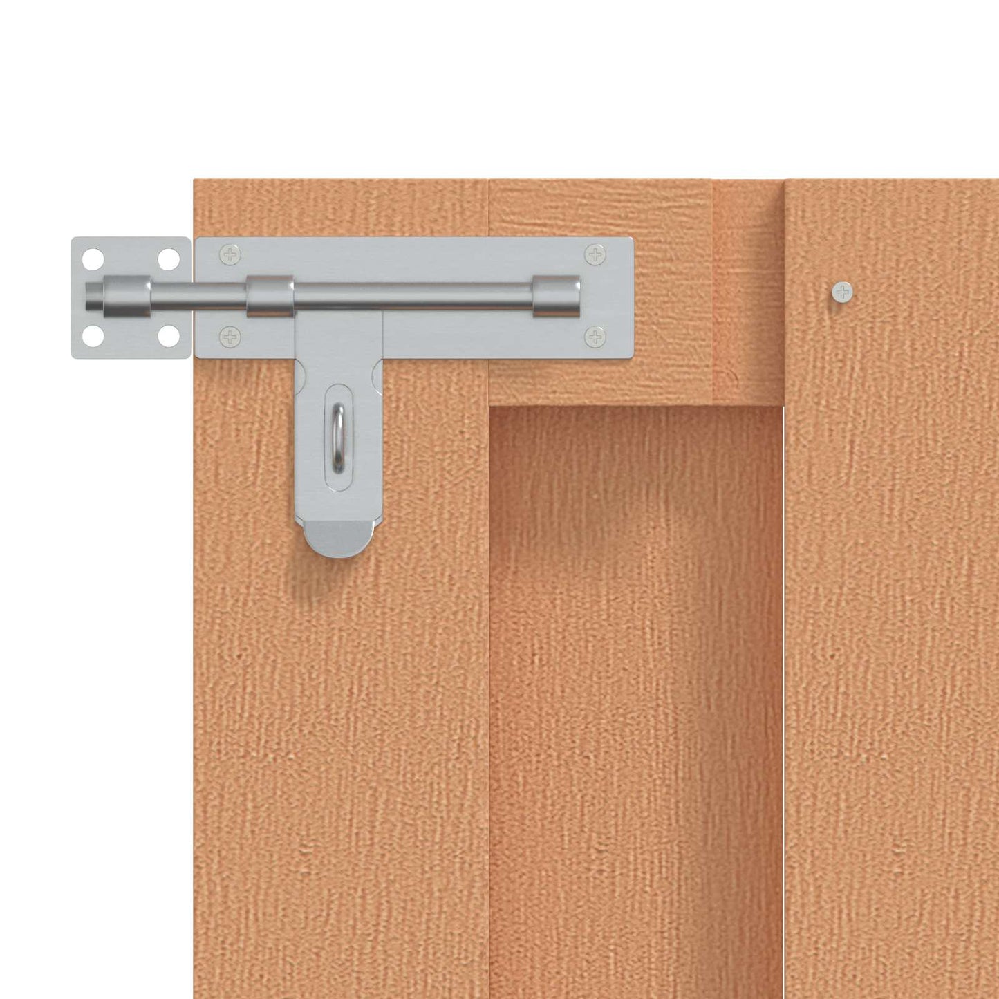Hageport 100 x 60 cm WPC og Aluminium Brun