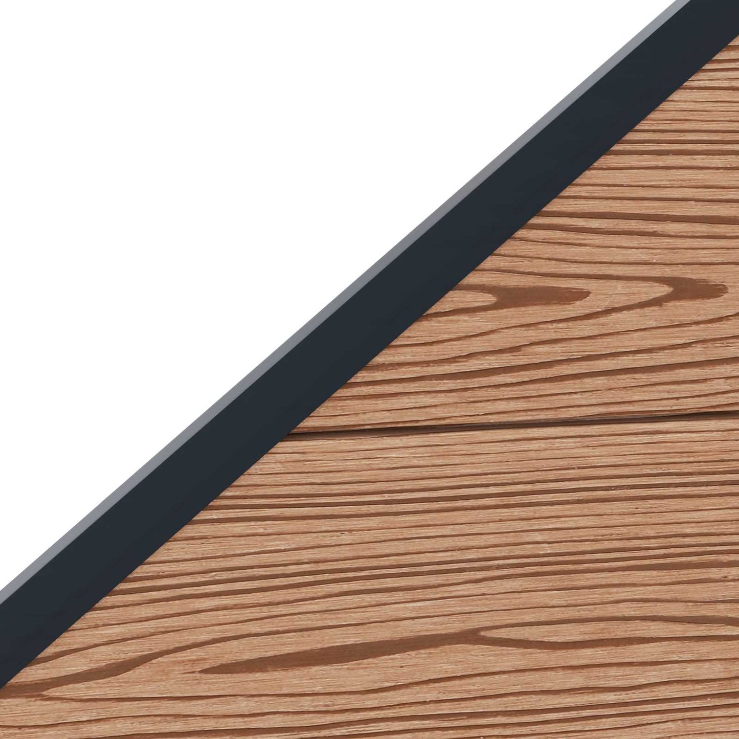 Gjerdeplate WPC og Aluminium Brun