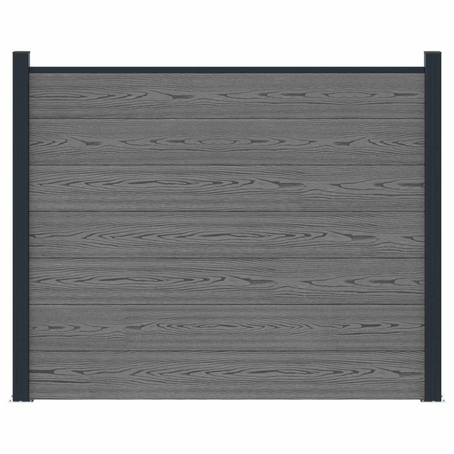 Gjerdeplate WPC og Aluminium Grå