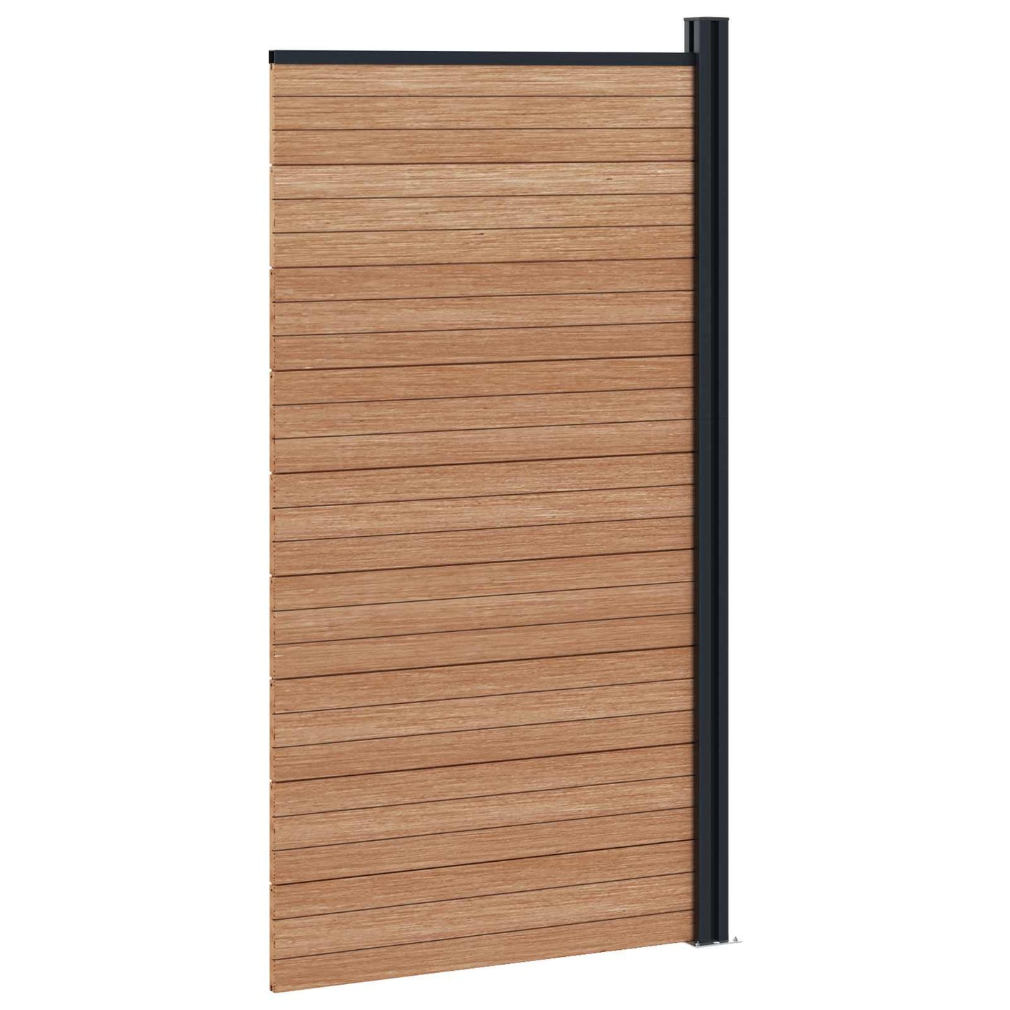Gjerdeplate WPC og Aluminium Brun