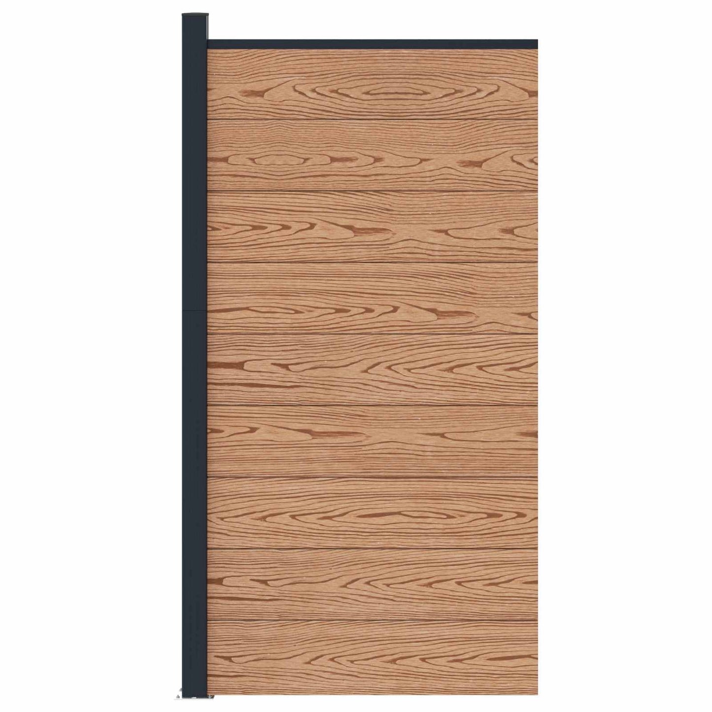 Gjerdeplate WPC og Aluminium Brun