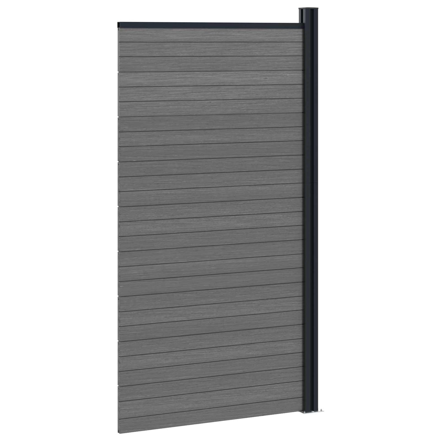 Gjerdeplate WPC og Aluminium Grå