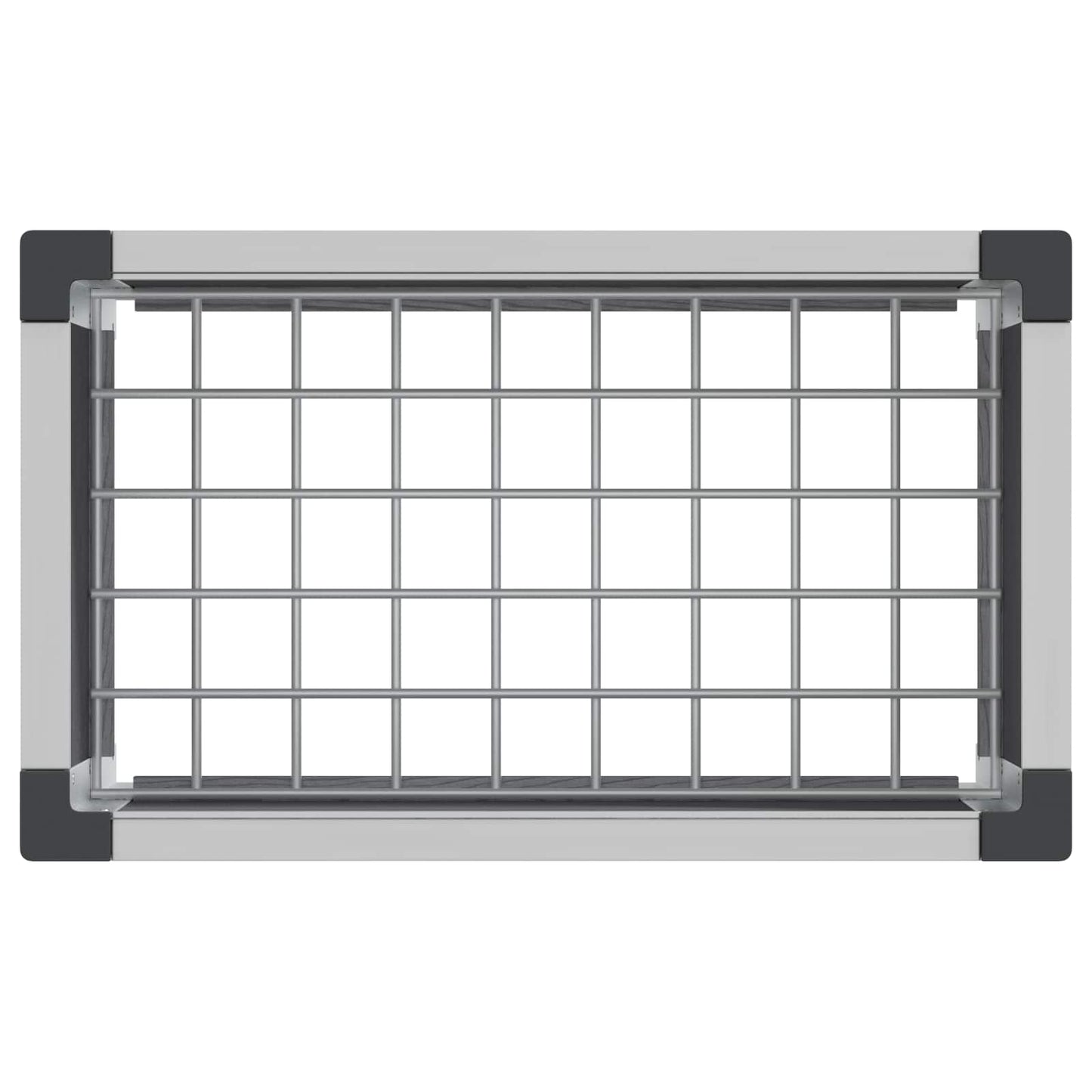 Høybed Grå 50 x 30 x 22 cm WPC og Aluminium