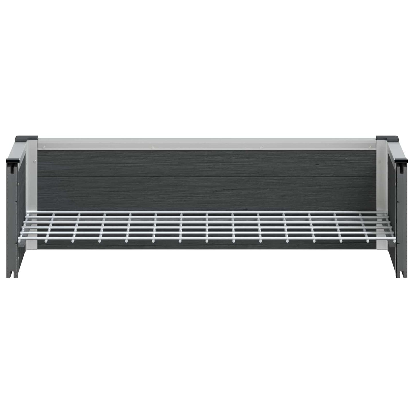 Høybed Grå 75 x 30 x 22 cm WPC og Aluminium