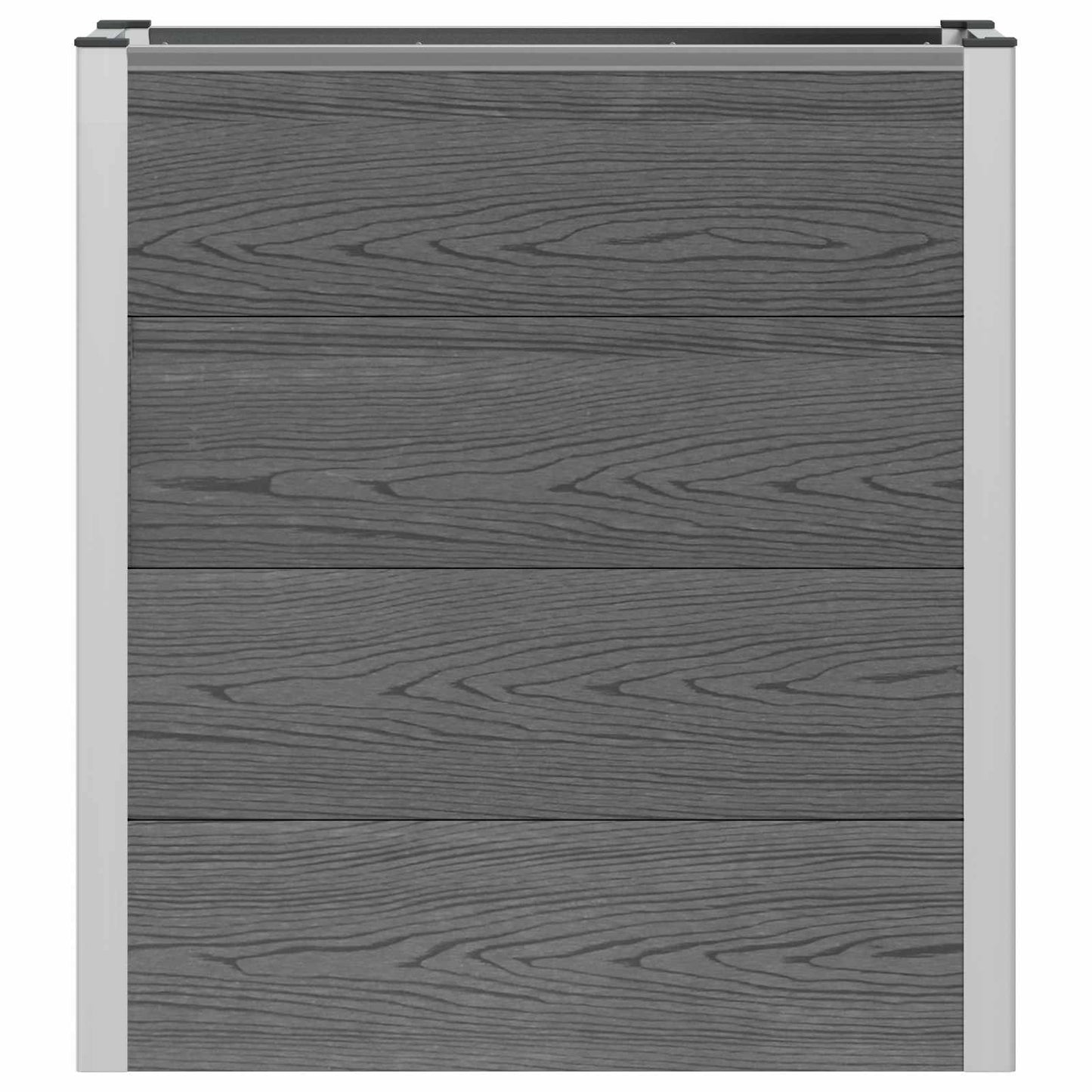 Høybed Grå 75 x 30 x 82 cm WPC og Aluminium