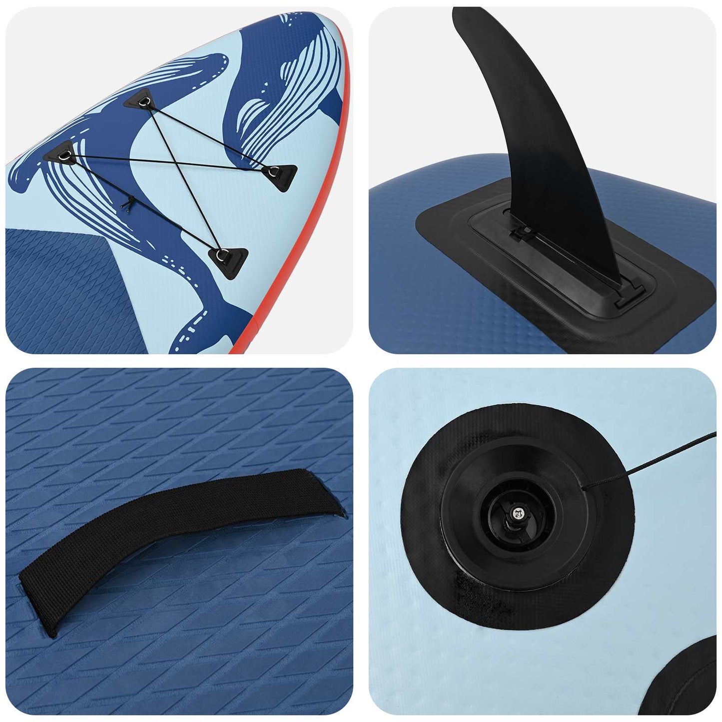 Oppblåsbar Stand Up Paddle Board SCYLLA 305 x 76 x 15 cm Blå