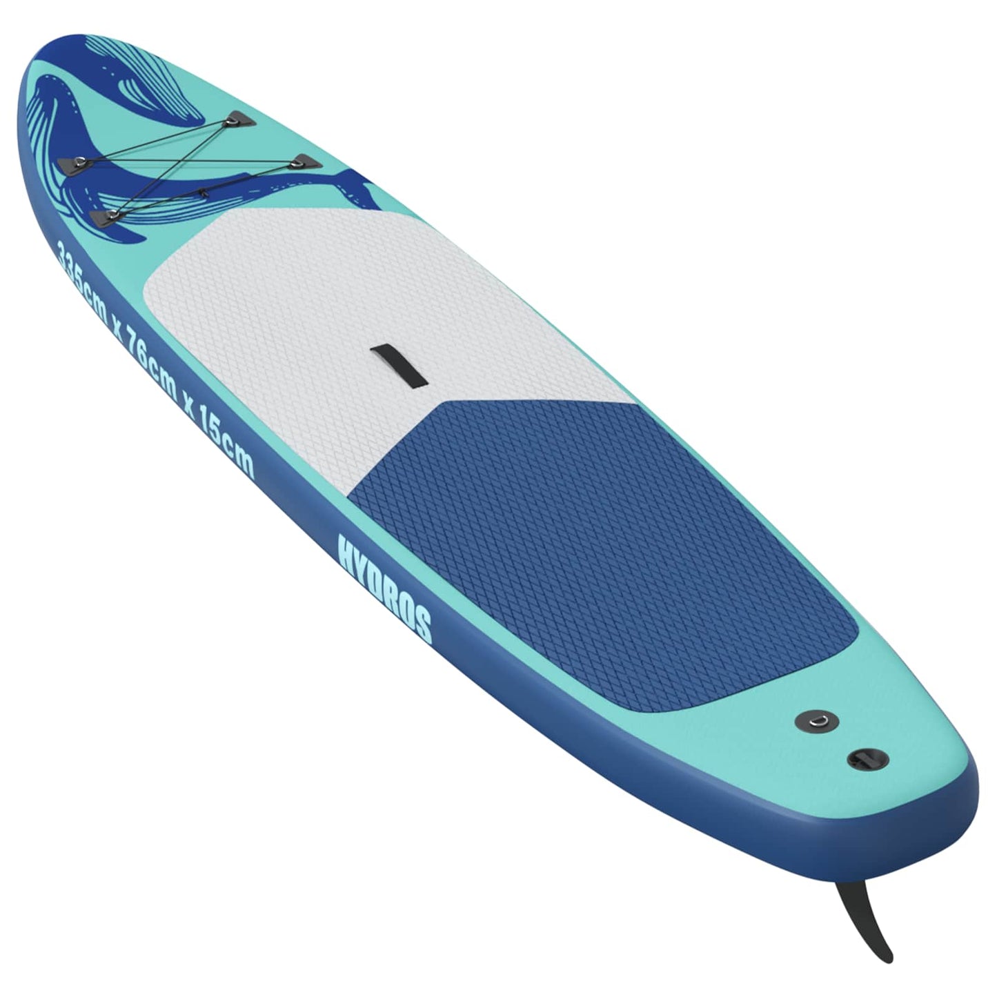 Oppblåsbar Stand Up Paddle Board HYDROS 335 x 76 x 15 cm Turkis