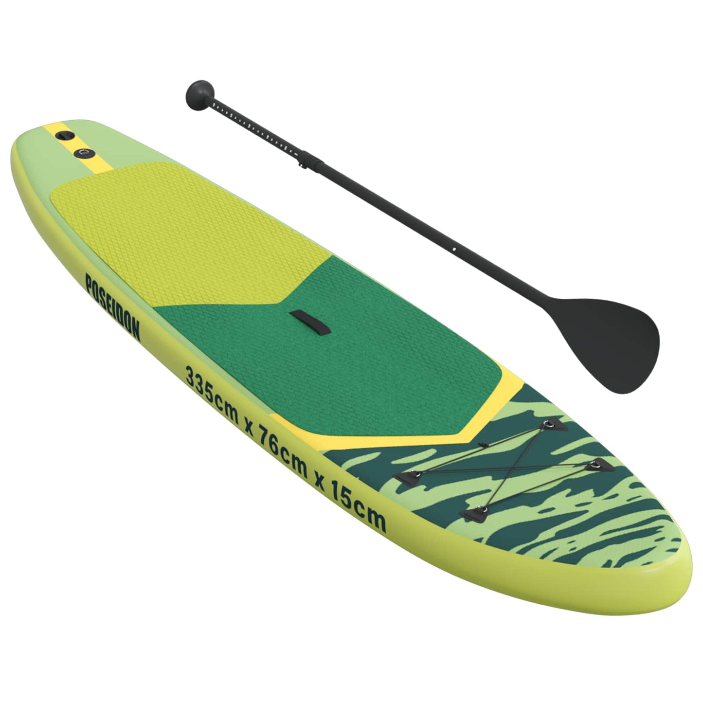Oppblåsbar Stand Up Paddle Board POSEIDON Grønn PVC