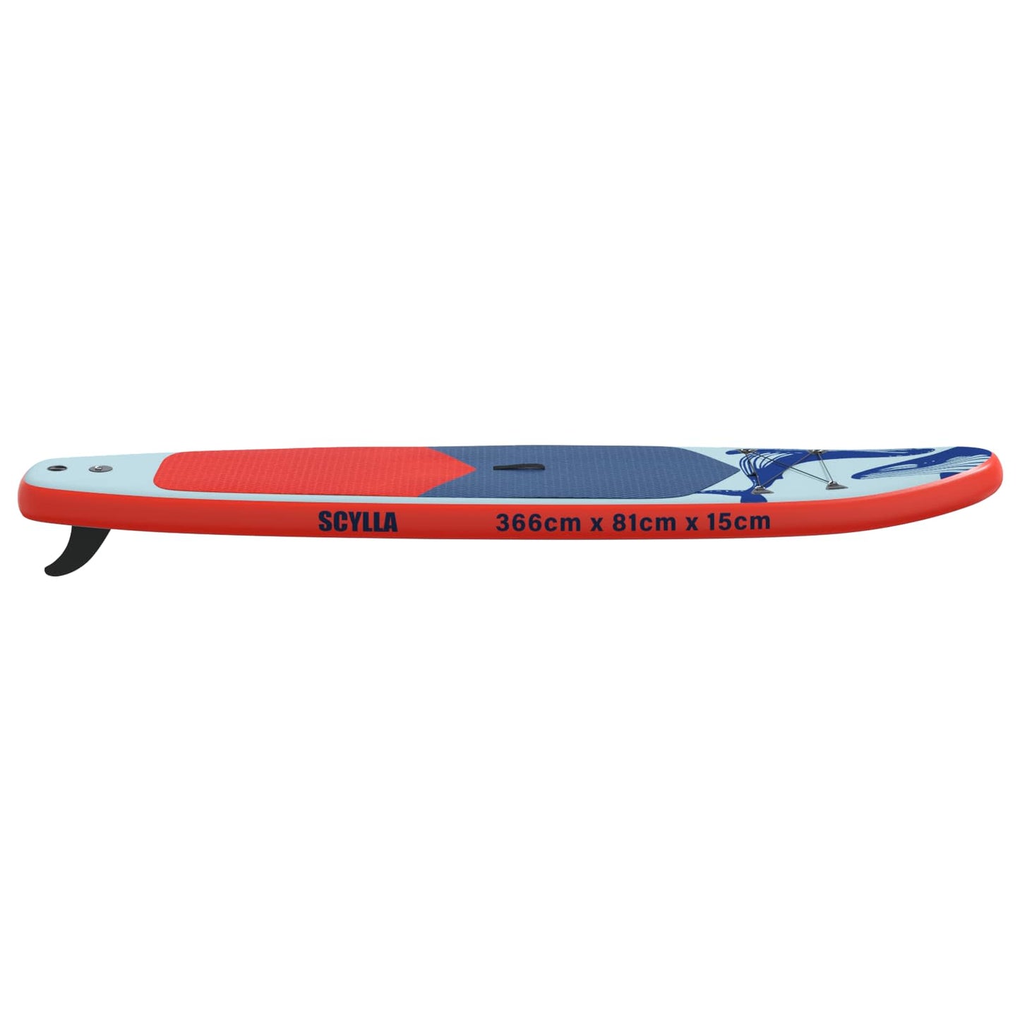 Oppblåsbar Stand Up Paddle Board SCYLLA 366 x 81 x 15 cm Blå