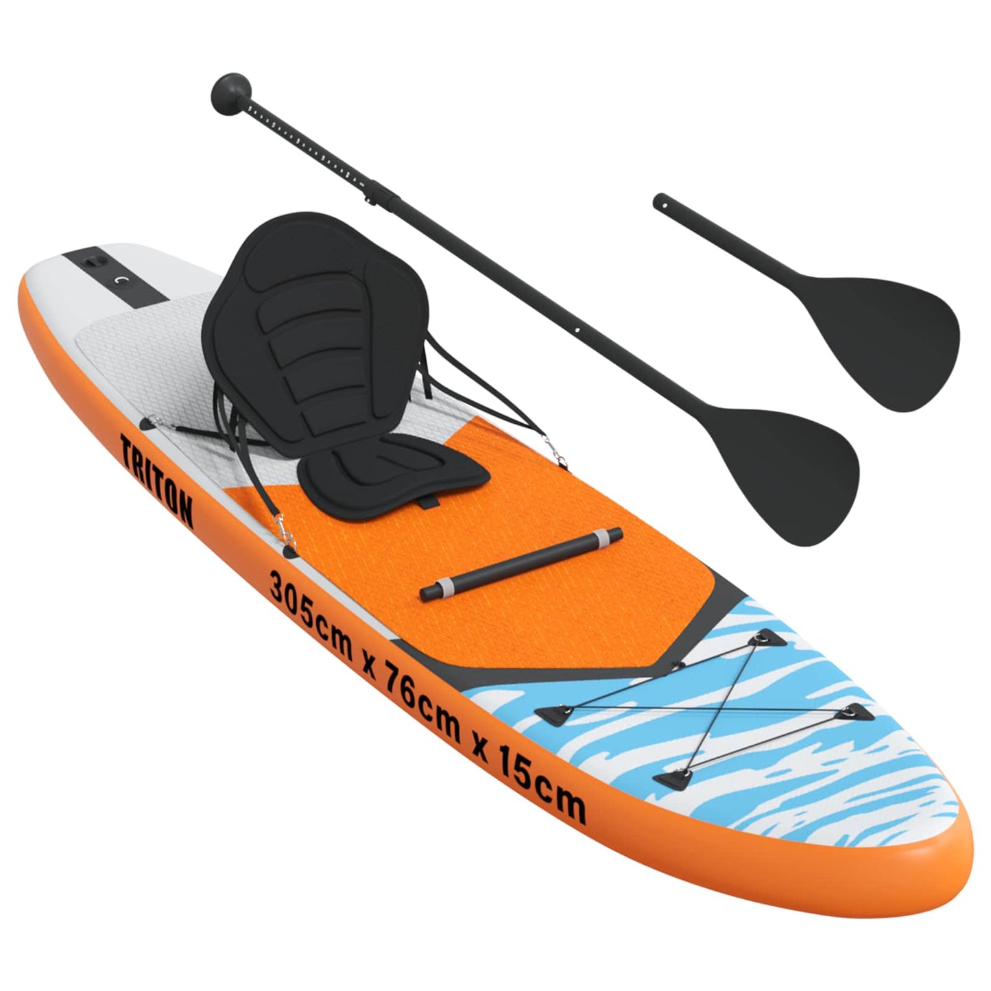 SUP-brett med sete 2-i-1 TRITON 305 x 76 x 15 cm Blå for