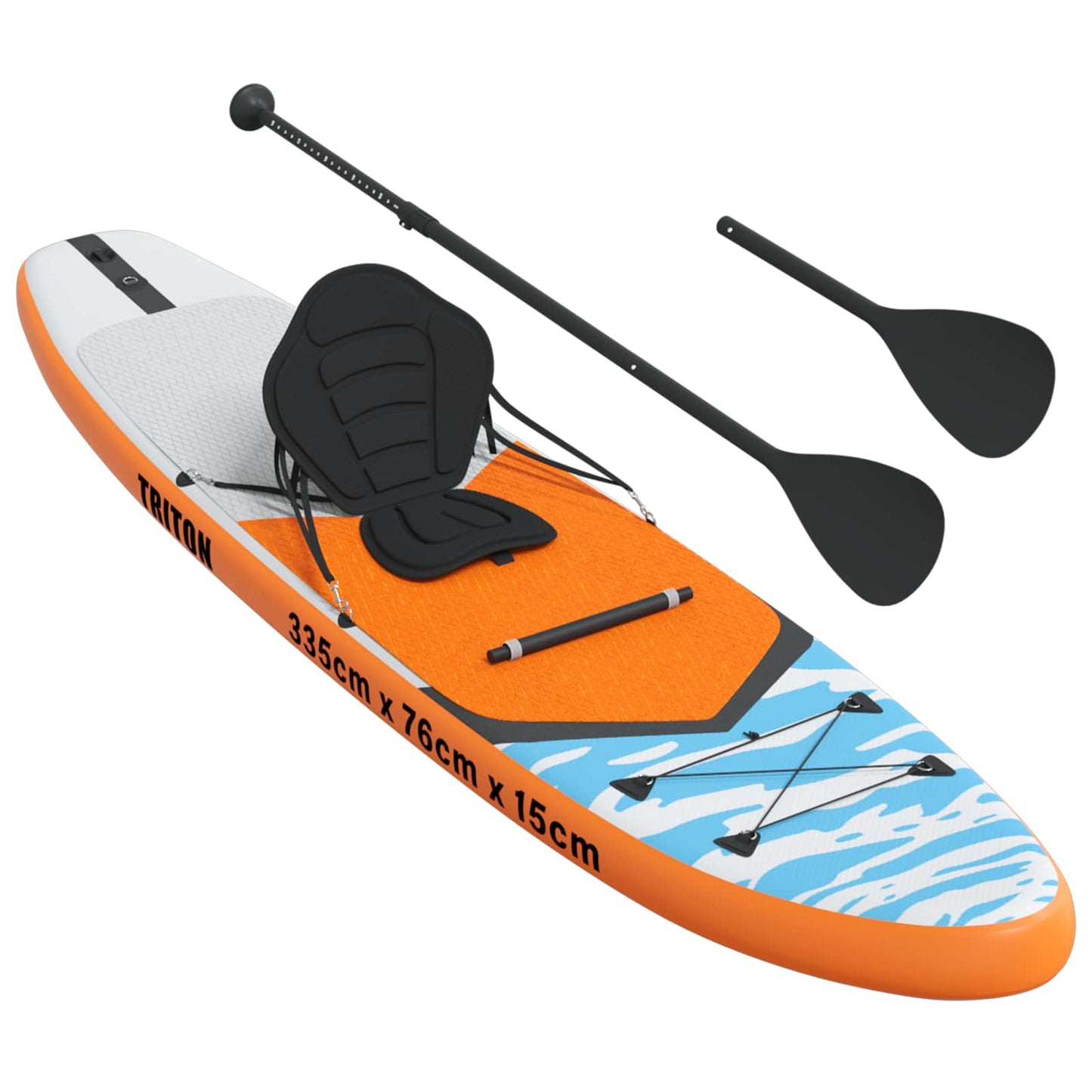 SUP-brett med sete 2-i-1 TRITON 335 x 76 x 15 cm Blå for
