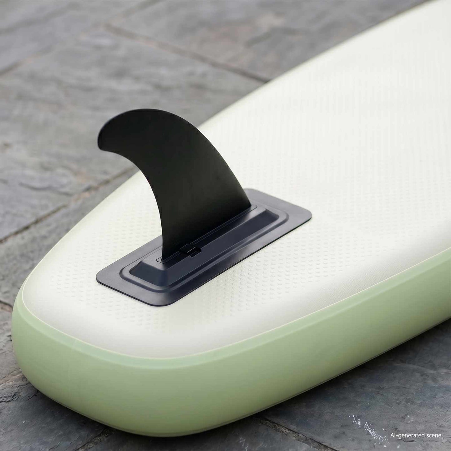 SUP-fin 3,5 x 18 x 21,5 cm Nylon Svart