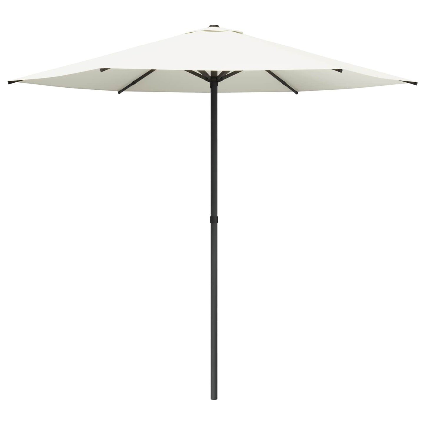 Hageparasol 230 x 230 cm Polyester Rektangulær Krem