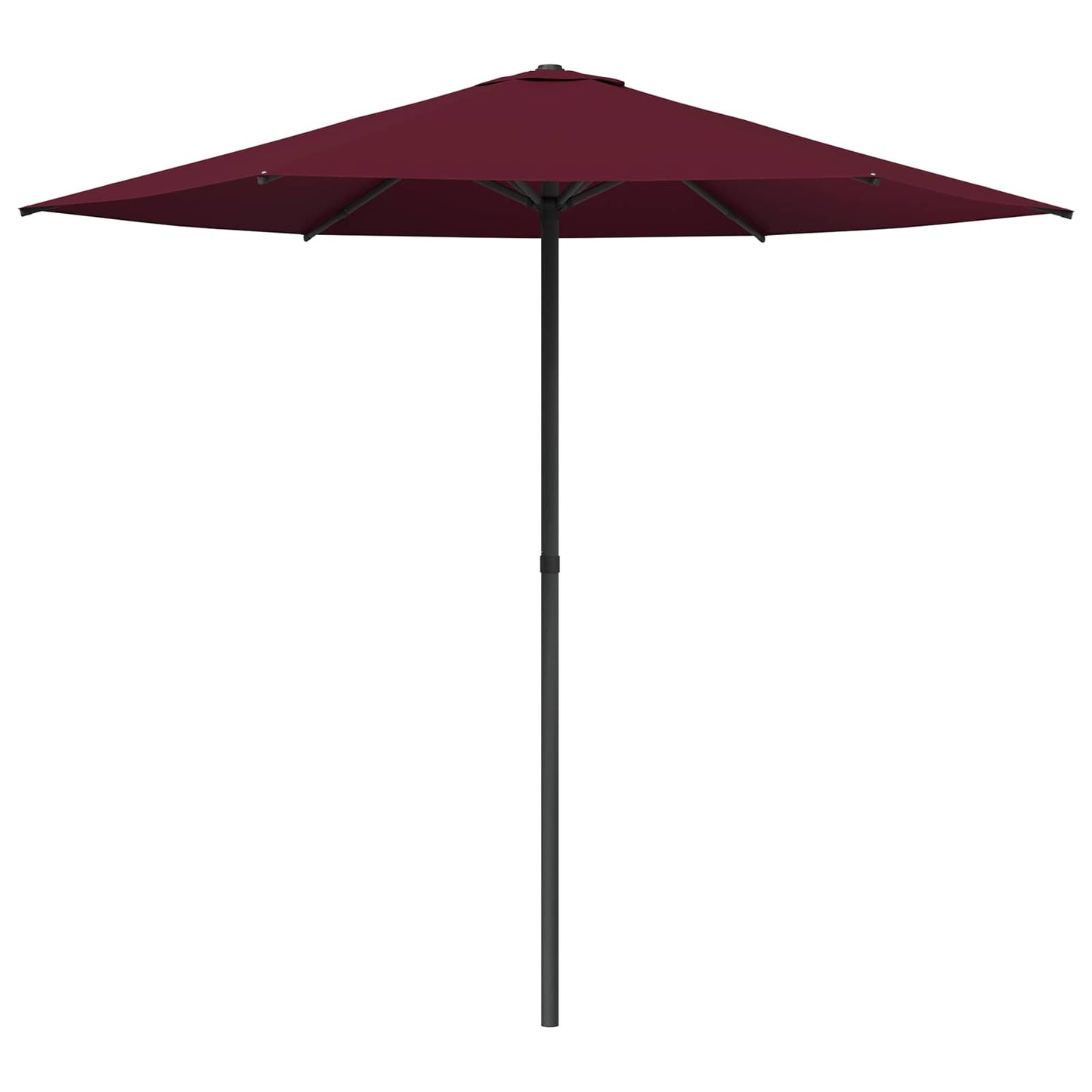 Hageparasol 230 x 230 cm Polyester Rektangulær Bordeaux Rød