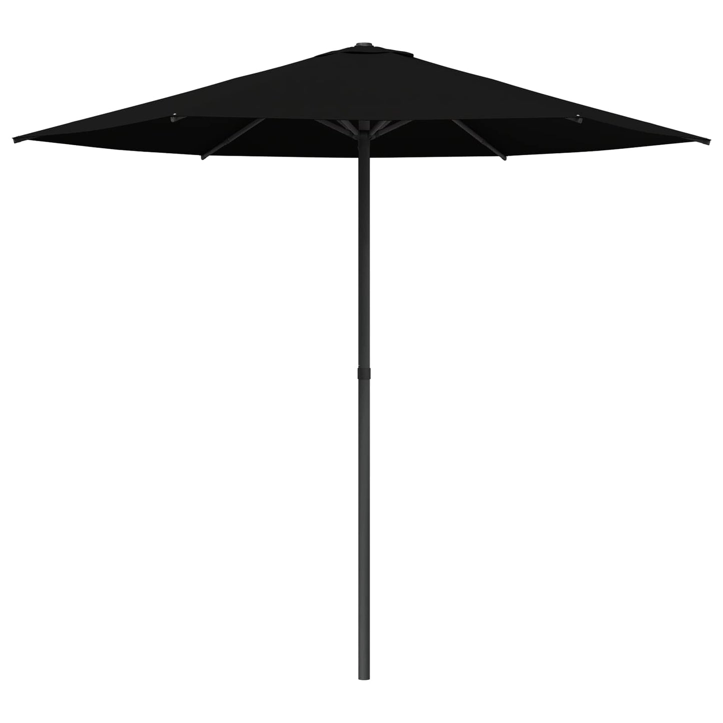 Hageparasol 230 x 230 cm Polyester Rektangulær Svart