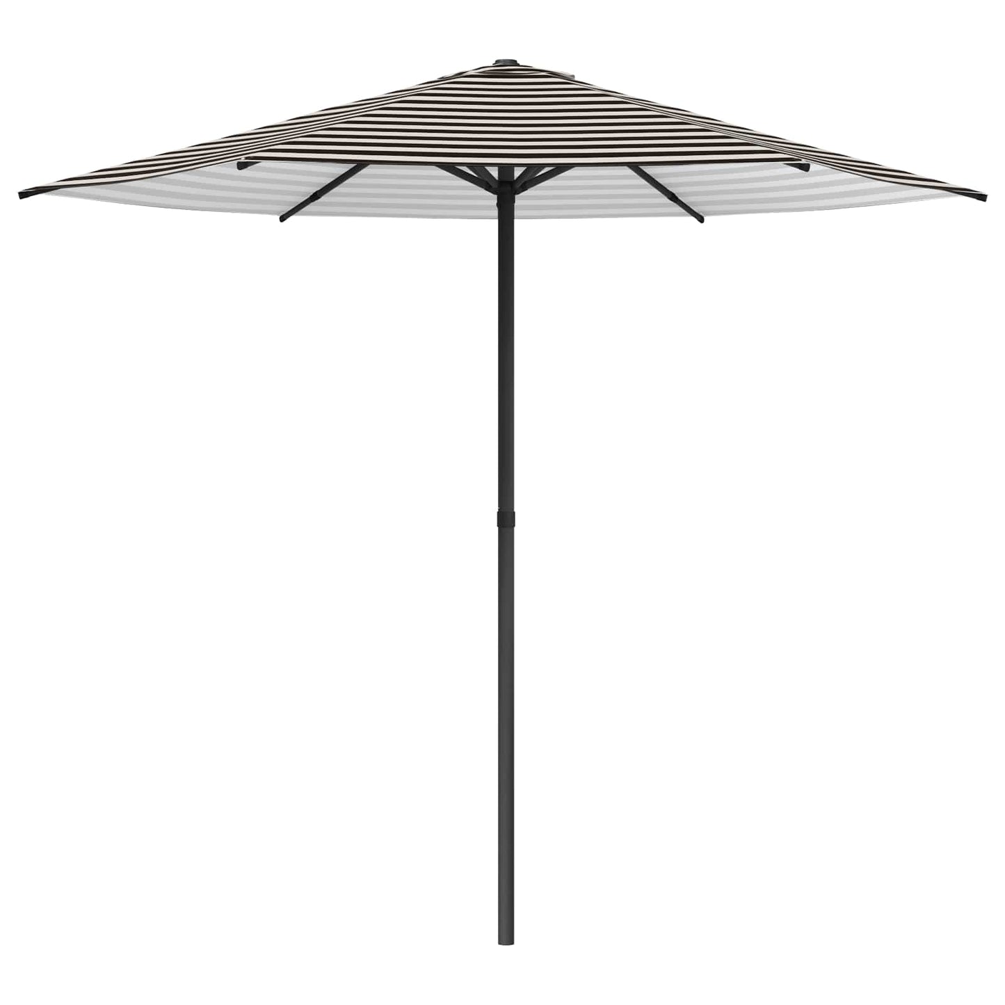 Hageparasol 230 x 230 cm Polyester Rektangulær Svart og Hvit