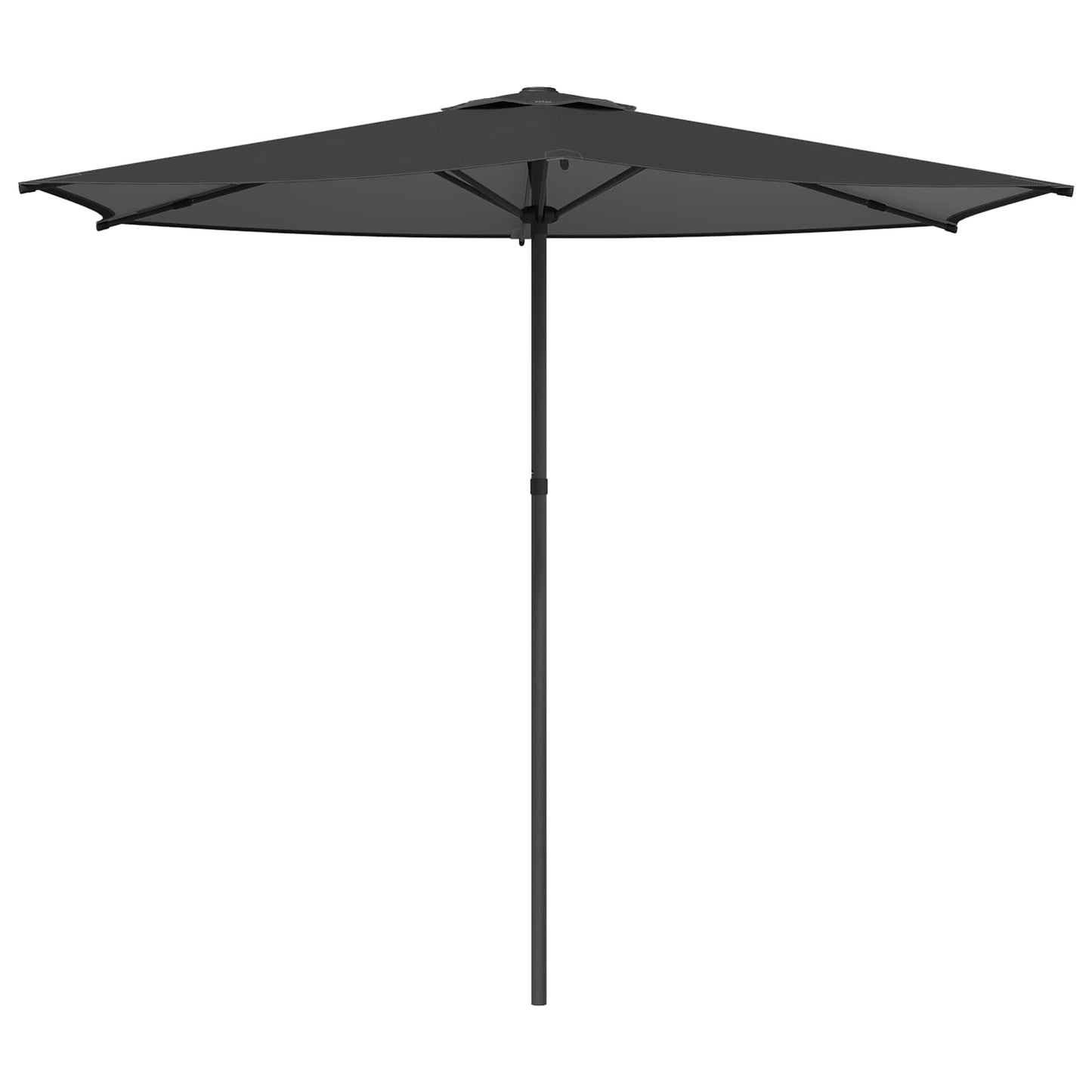 Hageparasol 270 x 270 cm Polyester Rektangulær Antrasitt