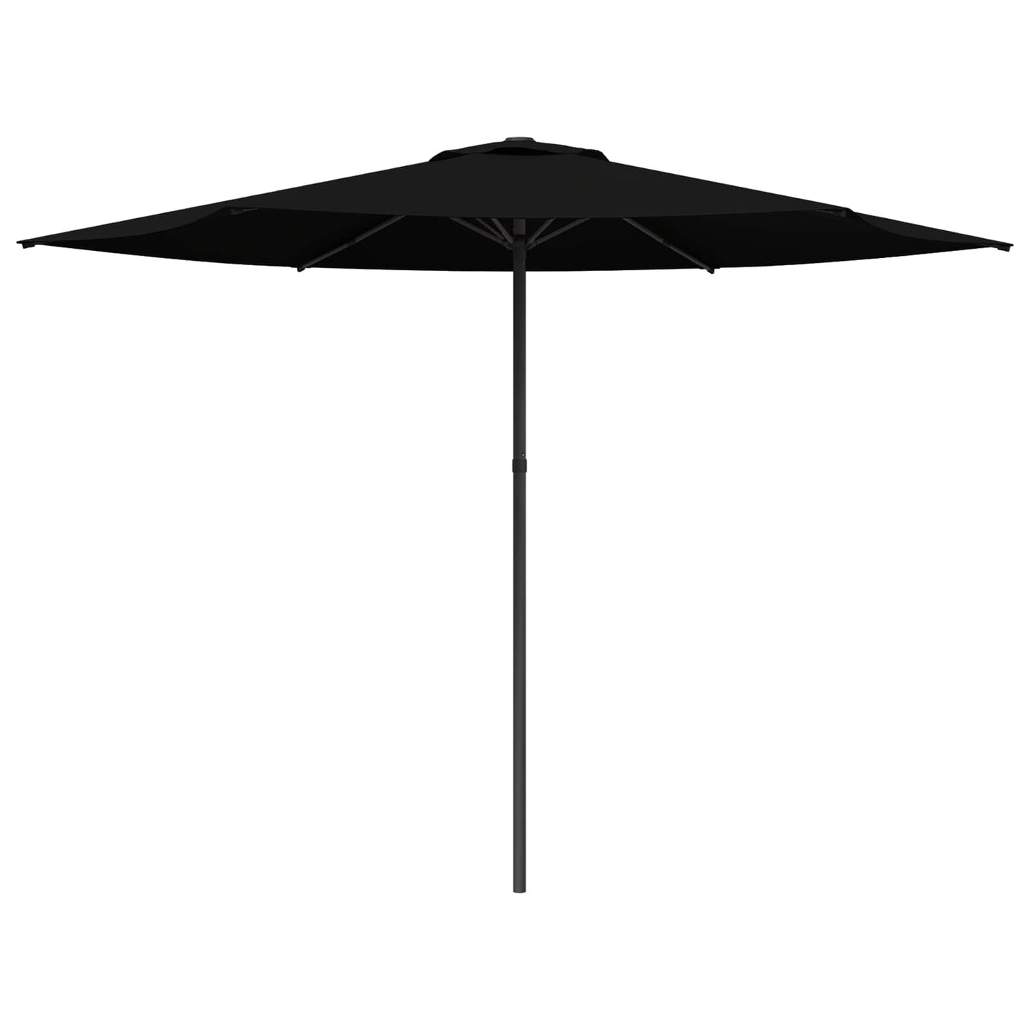 Hageparasol 300 x 300 cm Polyester Rektangulær Svart