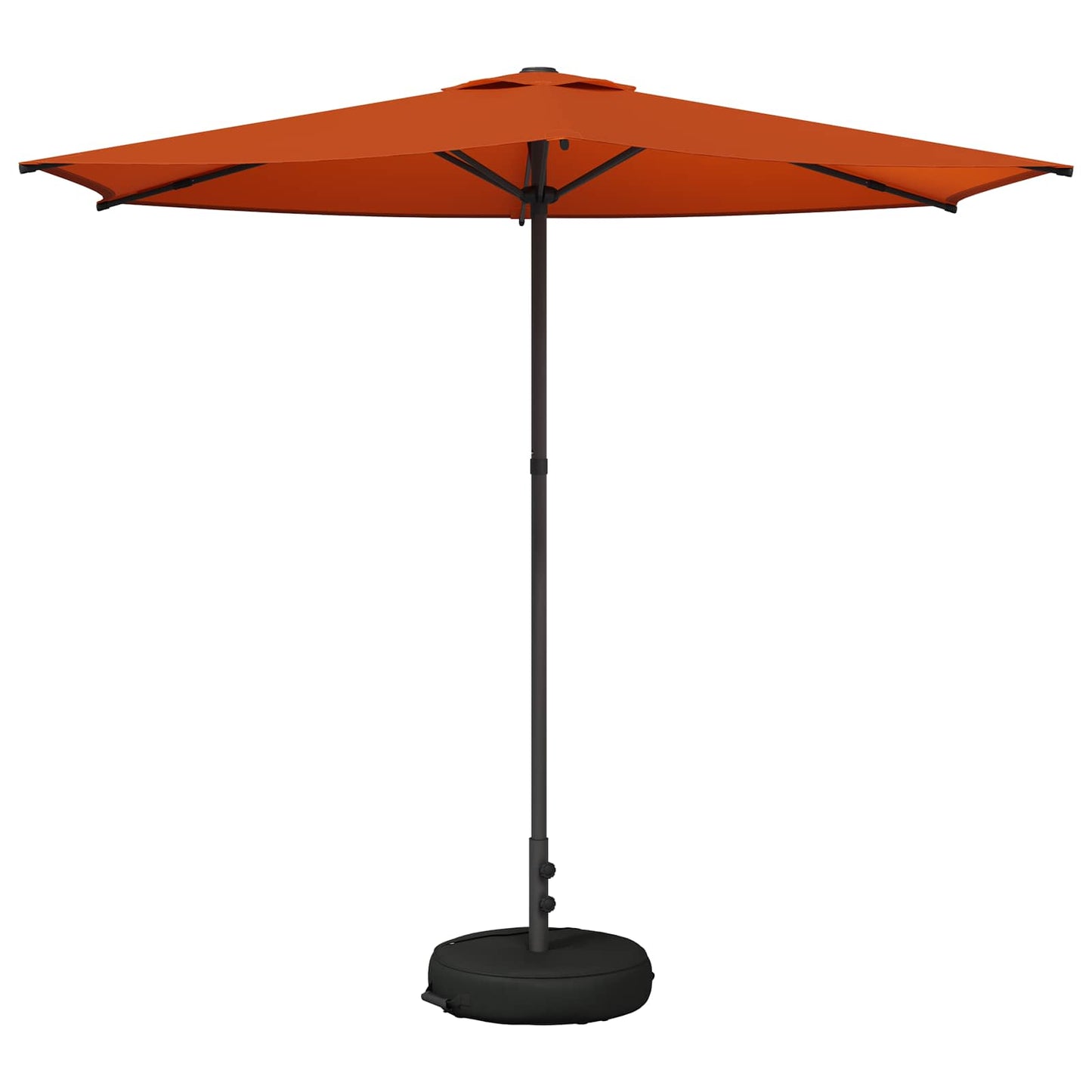 Hageparasol med base 270 x 270 cm Polyester Rektangulær