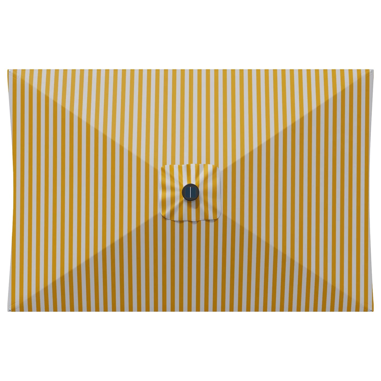 Hageparasol med LED-lamper og fot 200 x 300 cm Polyester