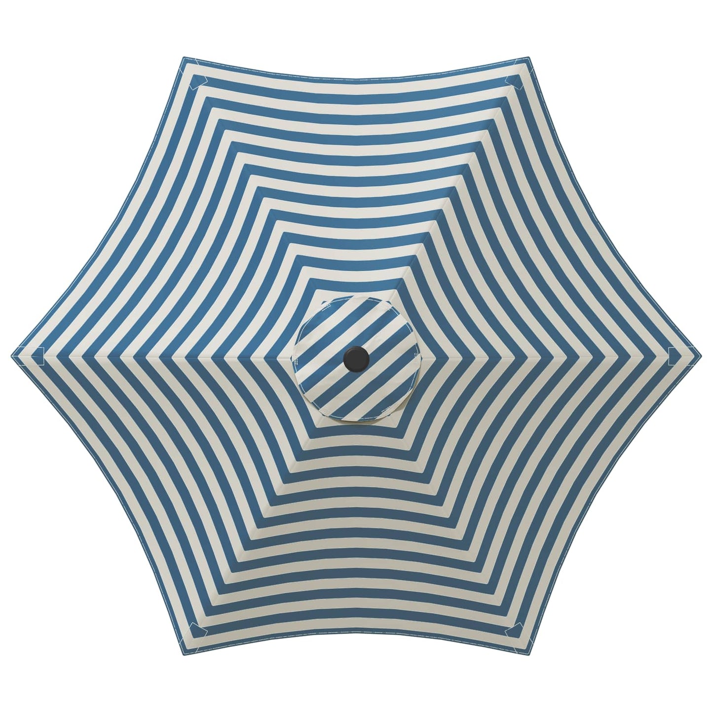 Hageparasol med LED-lamper og fot 300 x 300 cm Polyester