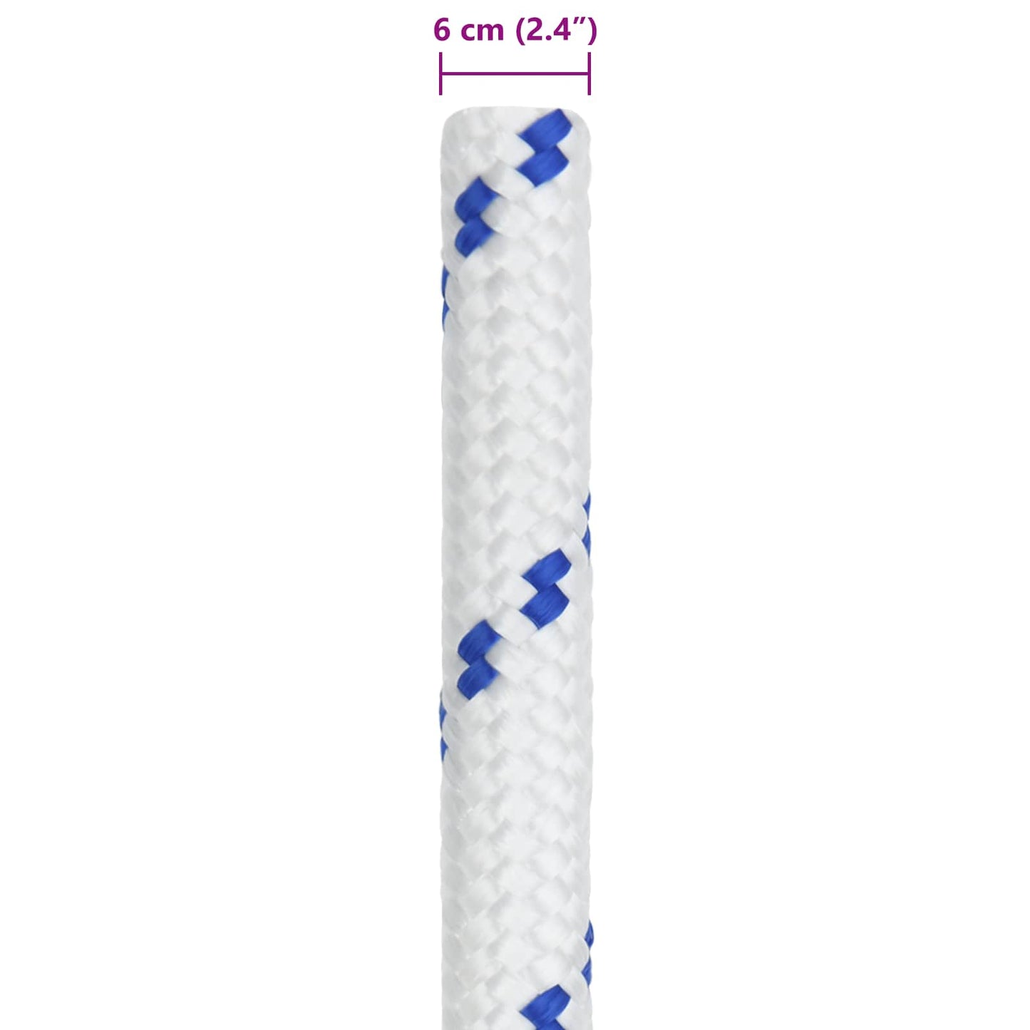 Båtsnor 6 mm 10 m Hvit og blå