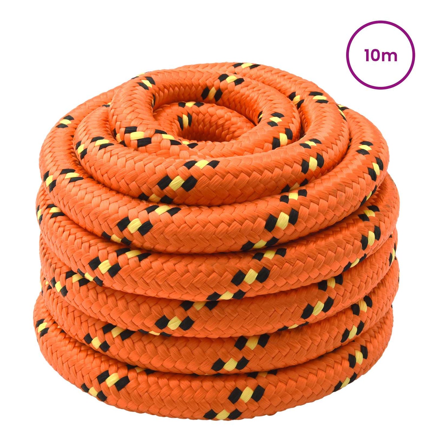 Båtsnor 10 m 3 Oransje PP