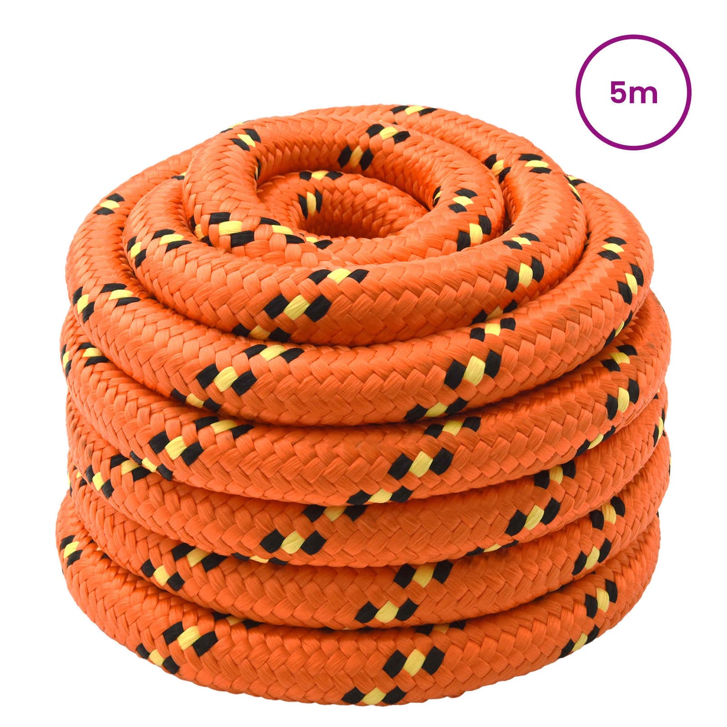 Båtsnor 5 m 5 Oransje PP