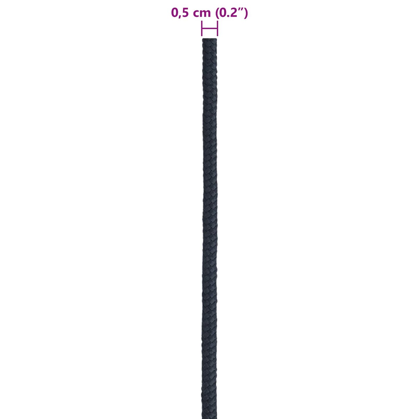 Båtsnor 0.5 mm 25 m Kongeblå Polyester